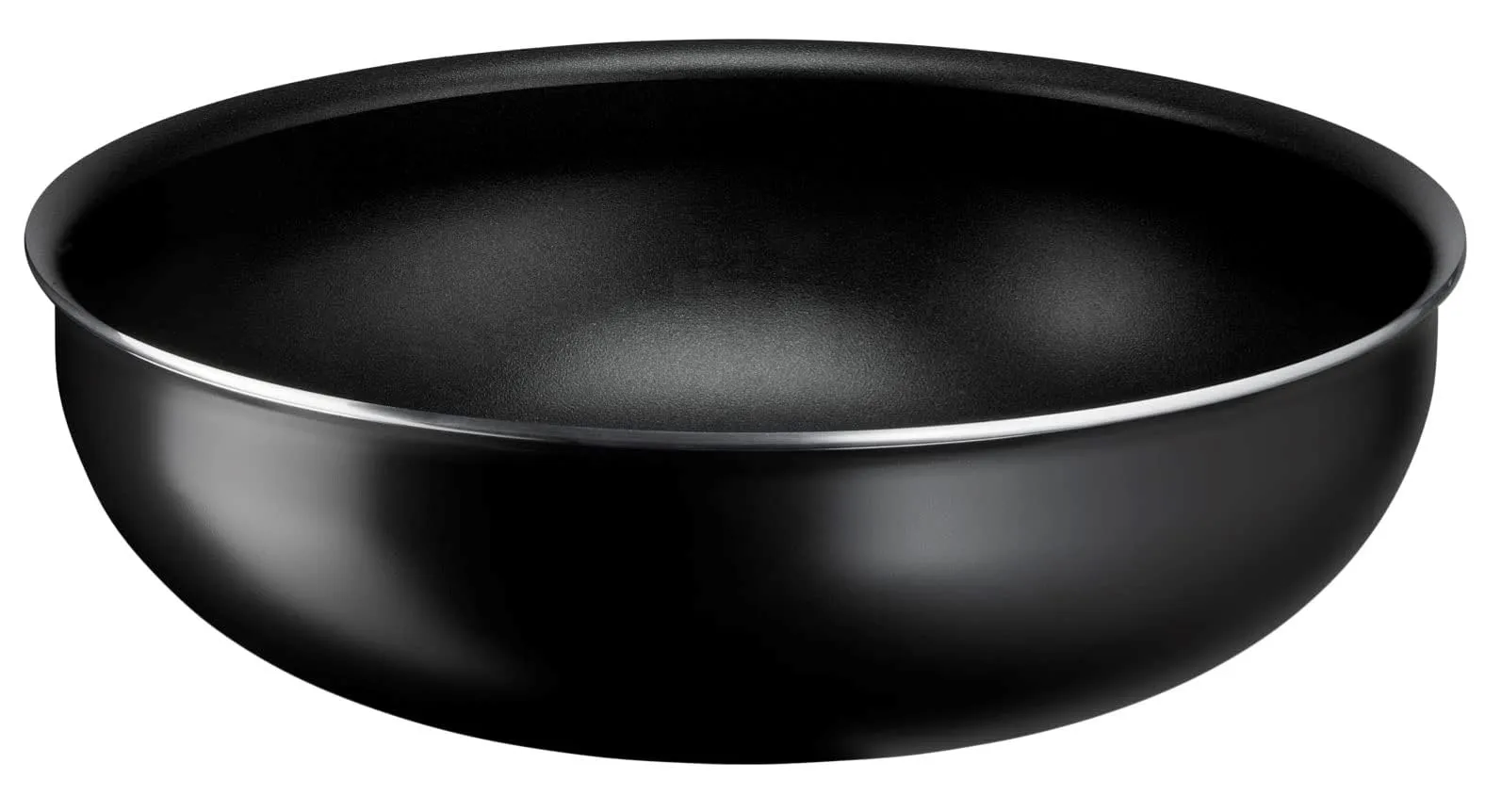 Lagostina Ingenio Essential Plus Wok Ø 28 cm, Pentola Wok Antiaderente in Alluminio per Gas e Forno, Con Indicatore di Cottura Thermosignal, Utilizzabile con Manico Removibile (Non Incluso)