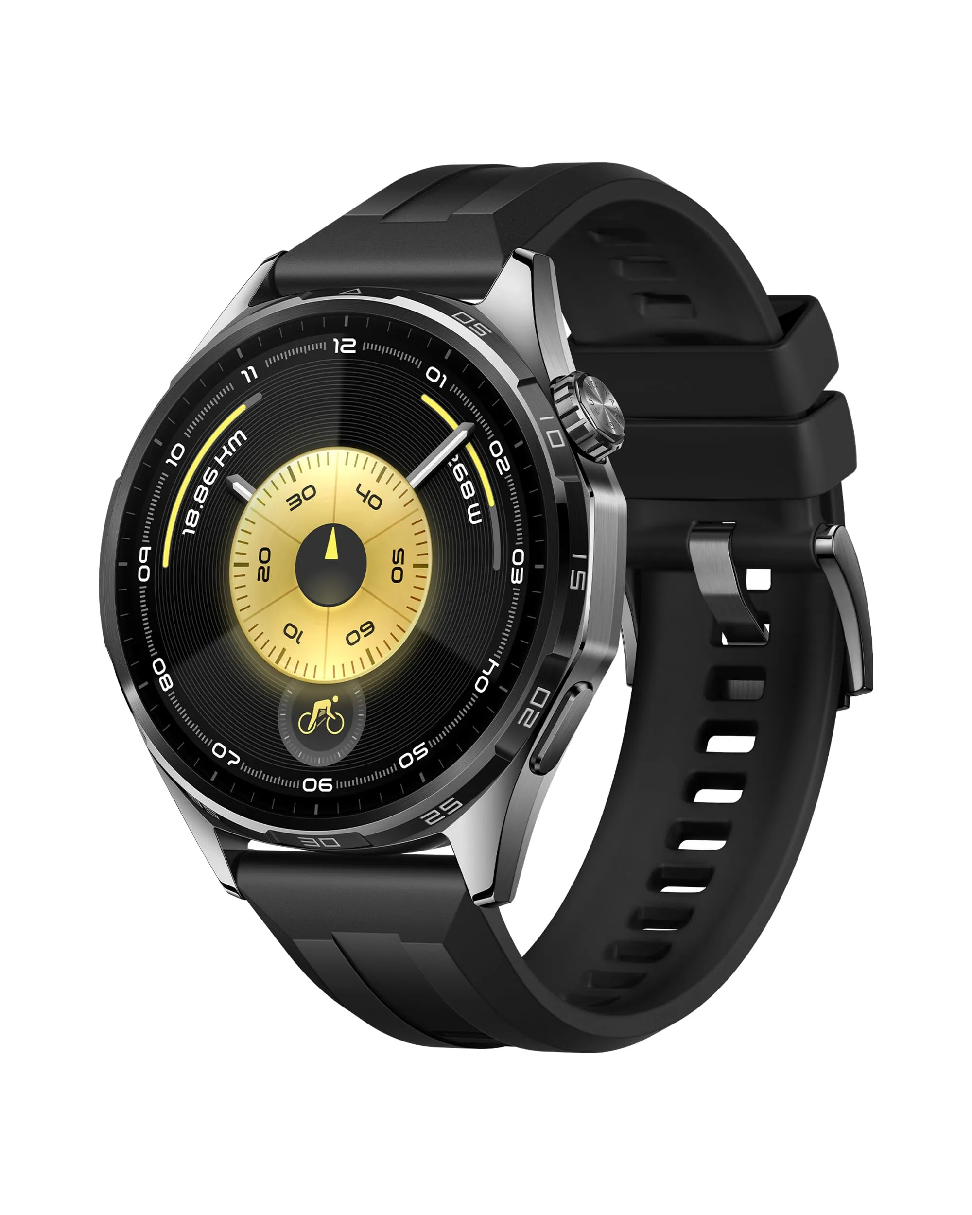 HUAWEI WATCH GT 6 GPS 46mm Smartwatch, Display AMOLED da 1,47 pollici, Fino a 21 giorni, Ciclismo, Oltre 100 Modalità Sportive, iOS e Android, Pagamento NFC, Monitoraggio della Salute, Nero