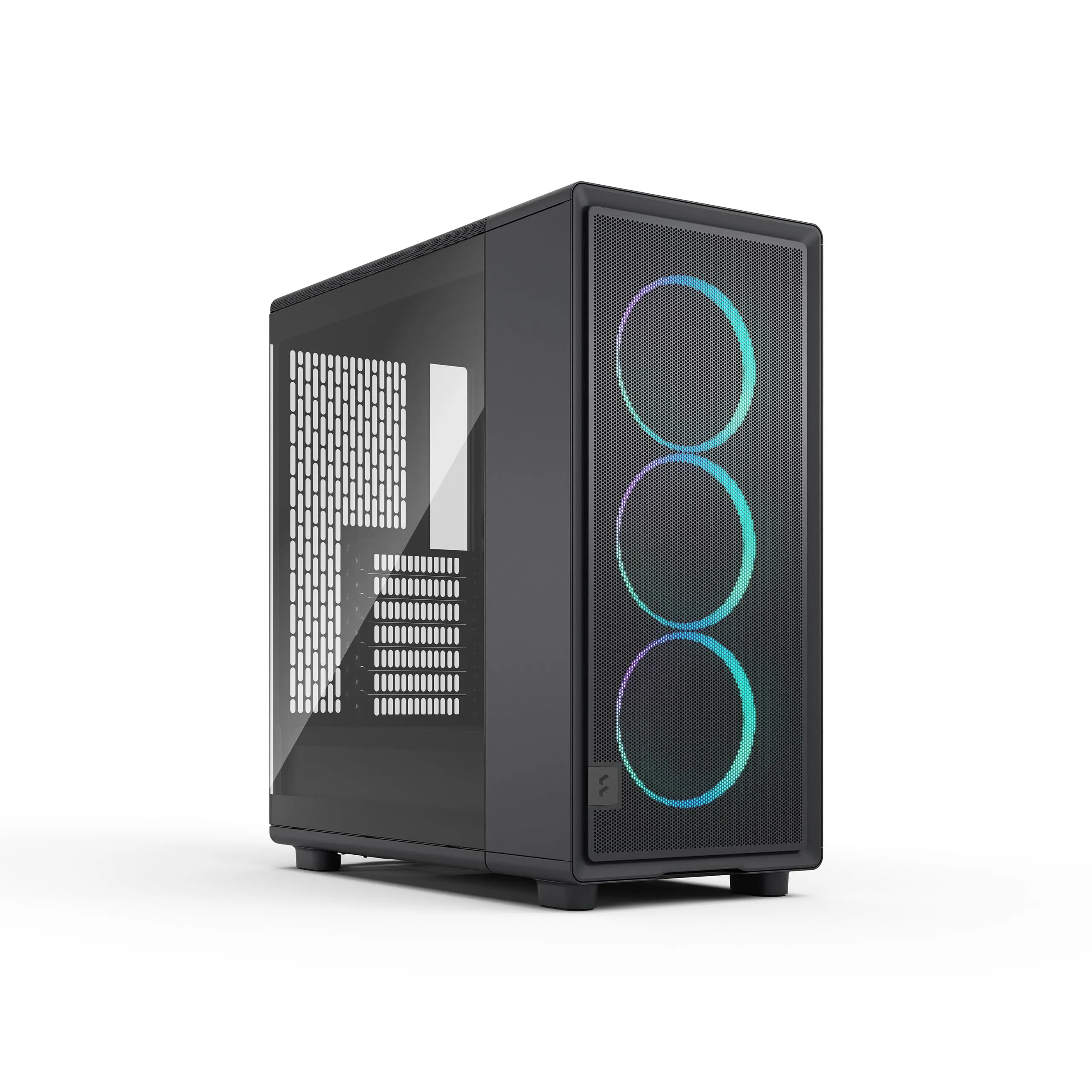 Fractal Design Epoch Black RGB - Vetro temperato Light tint - Case da Gaming - Pannello frontale in mesh - Tre ventole Momentum 12 RGB incl. - Interno spazioso - Supporto ATX/mATX/ITX