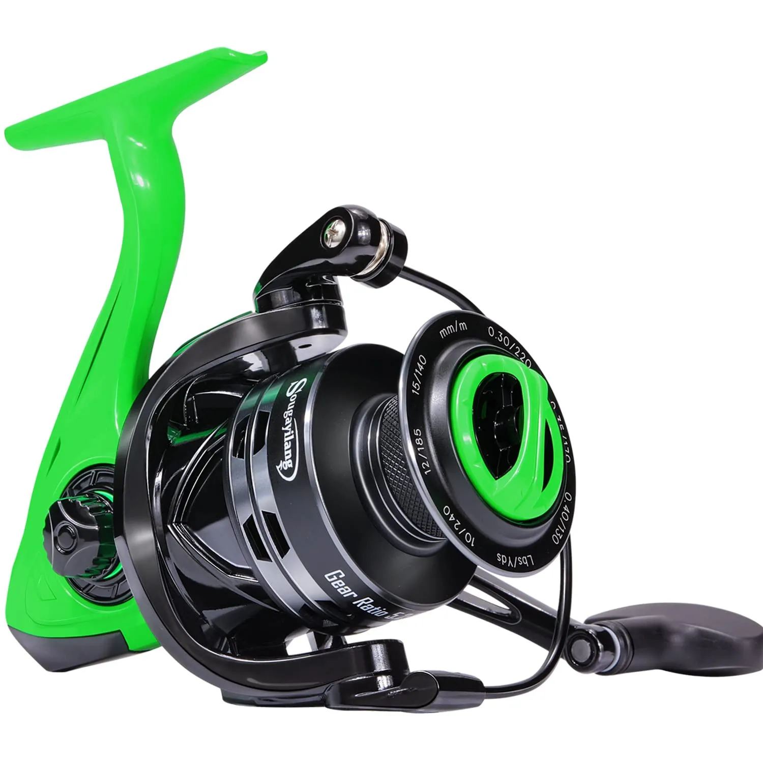 Sougayilang Mulinello da pesca 5.2:1, ad alta velocità, leggero, 11+1BB, ultra liscio, per acqua salata o d'acqua dolce, GT2000