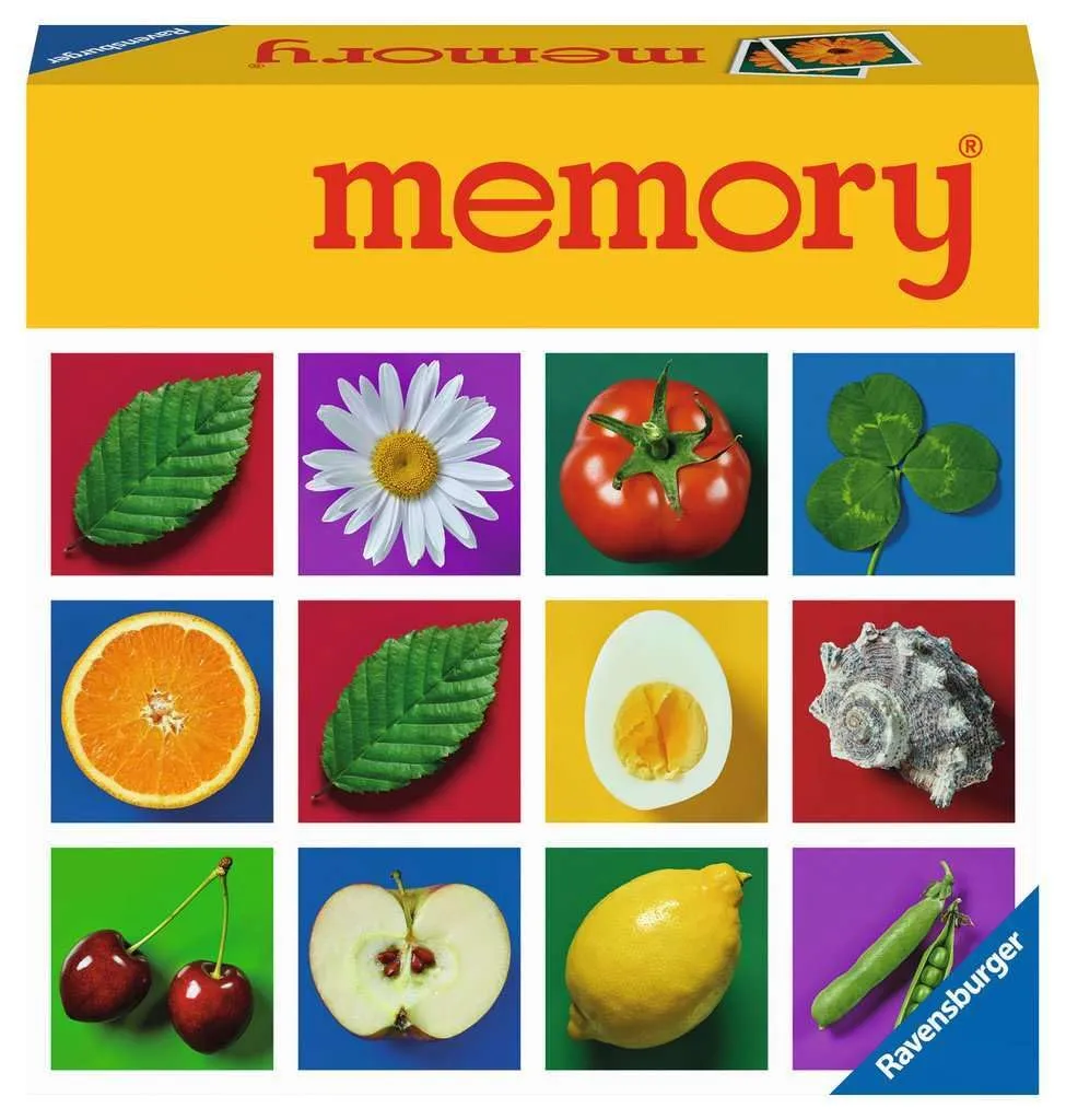 Ravensburger Ravensburger-Ravensburger-20889 Memory, Nuova Edizione del Classico 1969, Gioco di Riferimento per 2-8 Giocatori dai 6 Anni in su, Multicolore, 20889