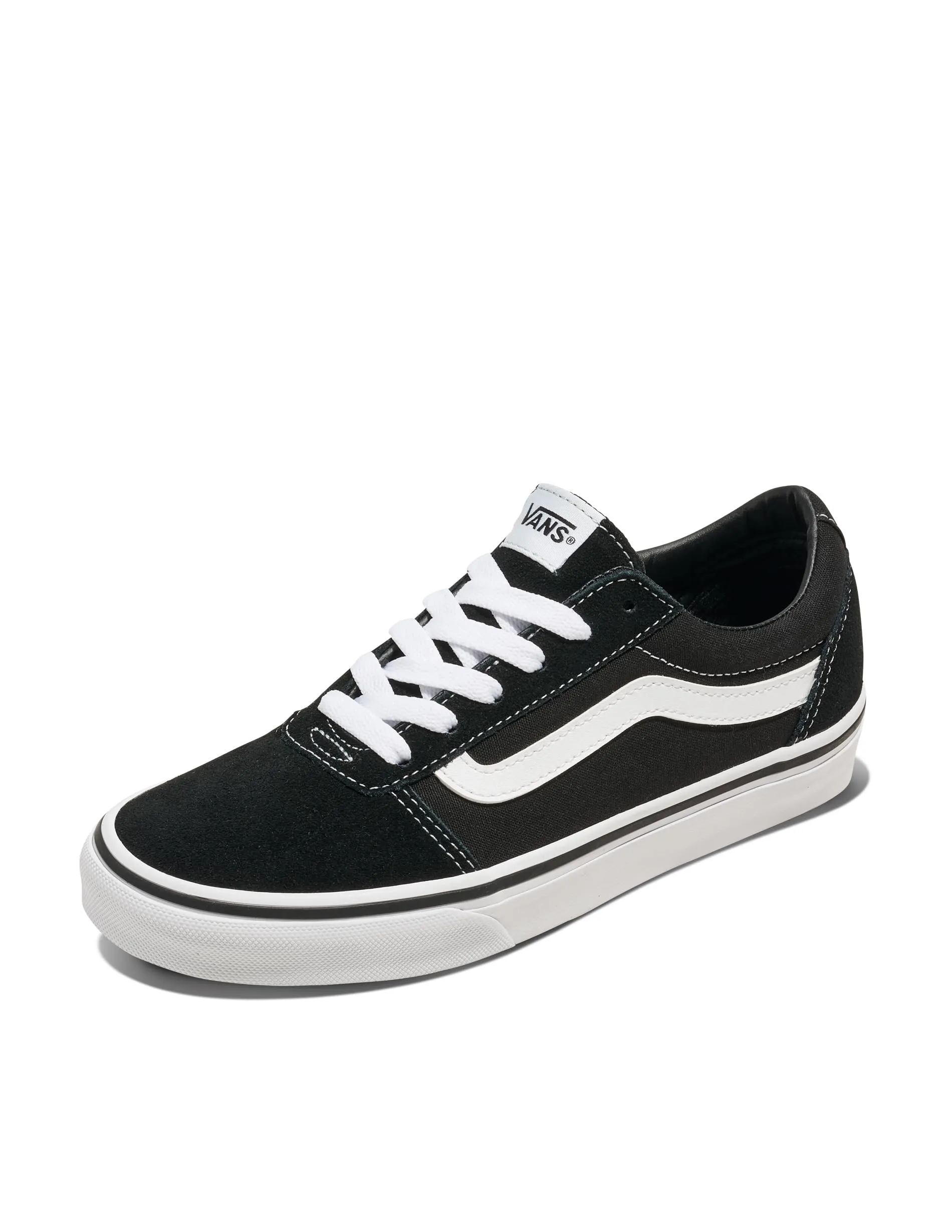 Vans Ward Suede/canvas - Scarpe da Ginnastica Basse Donna, Nero ((Suede/Canvas) Black/White Iju)