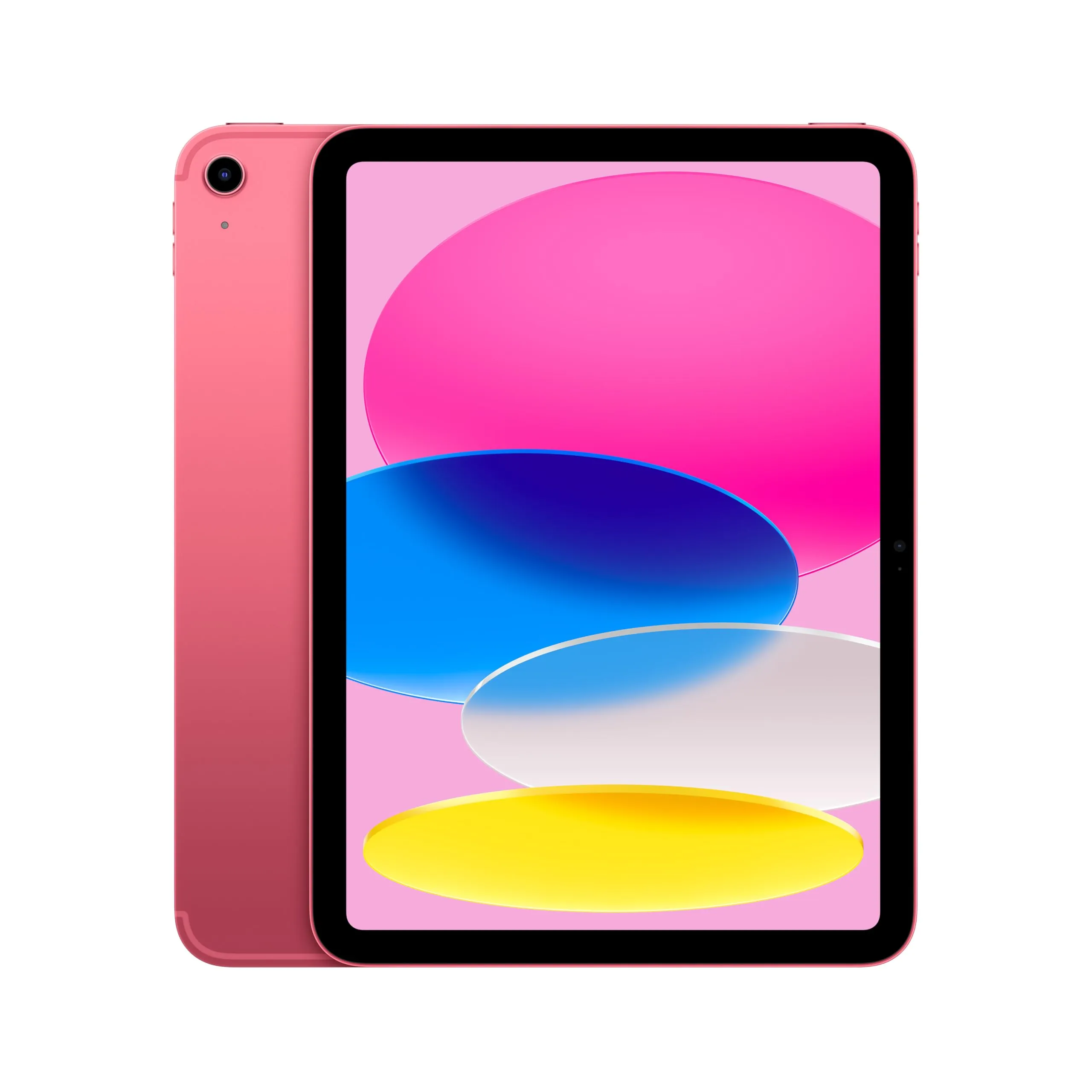 Apple iPad con chip A16: display Liquid Retina da 11'', 128 GB, Wi Fi 6 + reti cellulari 5G, fotocamera frontale e posteriore da 12MP, Touch ID, autonomia di un giorno intero di batteria — Rosa