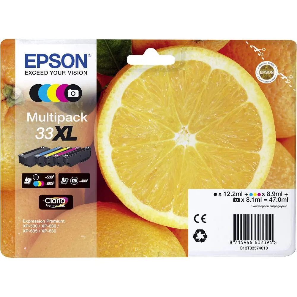 Epson C13T33574011 Inchiostro, Multicolore, 5 Pezzi