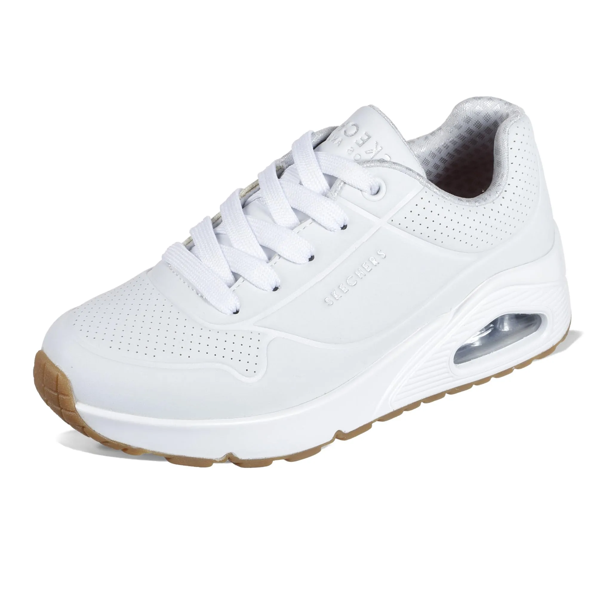 Skechers Uno Stand On Air, Sneaker Bambini e ragazzi, White Synthetic Trim, 38 EU