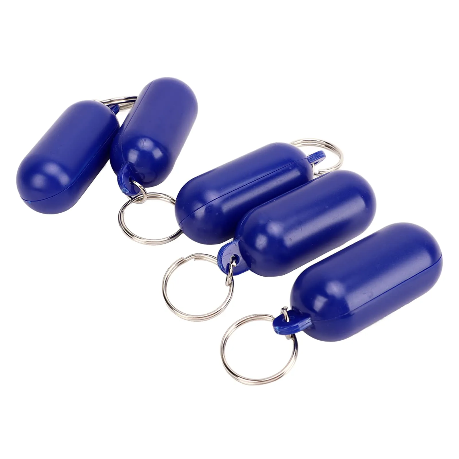 Qcwwy Portachiavi Galleggiante, Facile da Riconoscere Colore Brillante Portachiavi Galleggiante Portatile a Forma di Pillola da 5 Pezzi per Il Surf in Barca (#2)