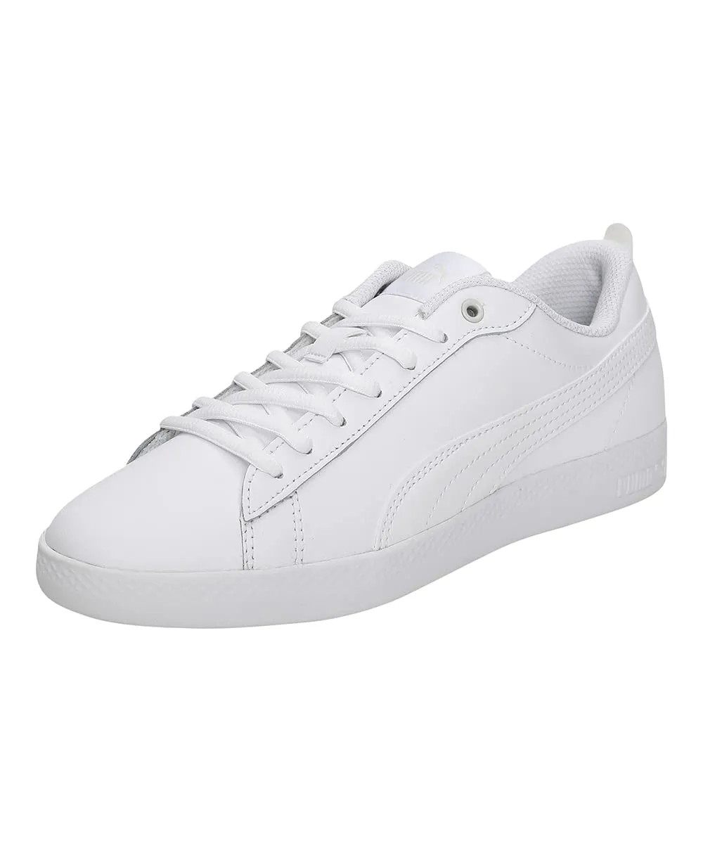 PUMA Smash Wns V2 L, Sneaker Donna, Bianco (Puma White Puma White), 39 EU
