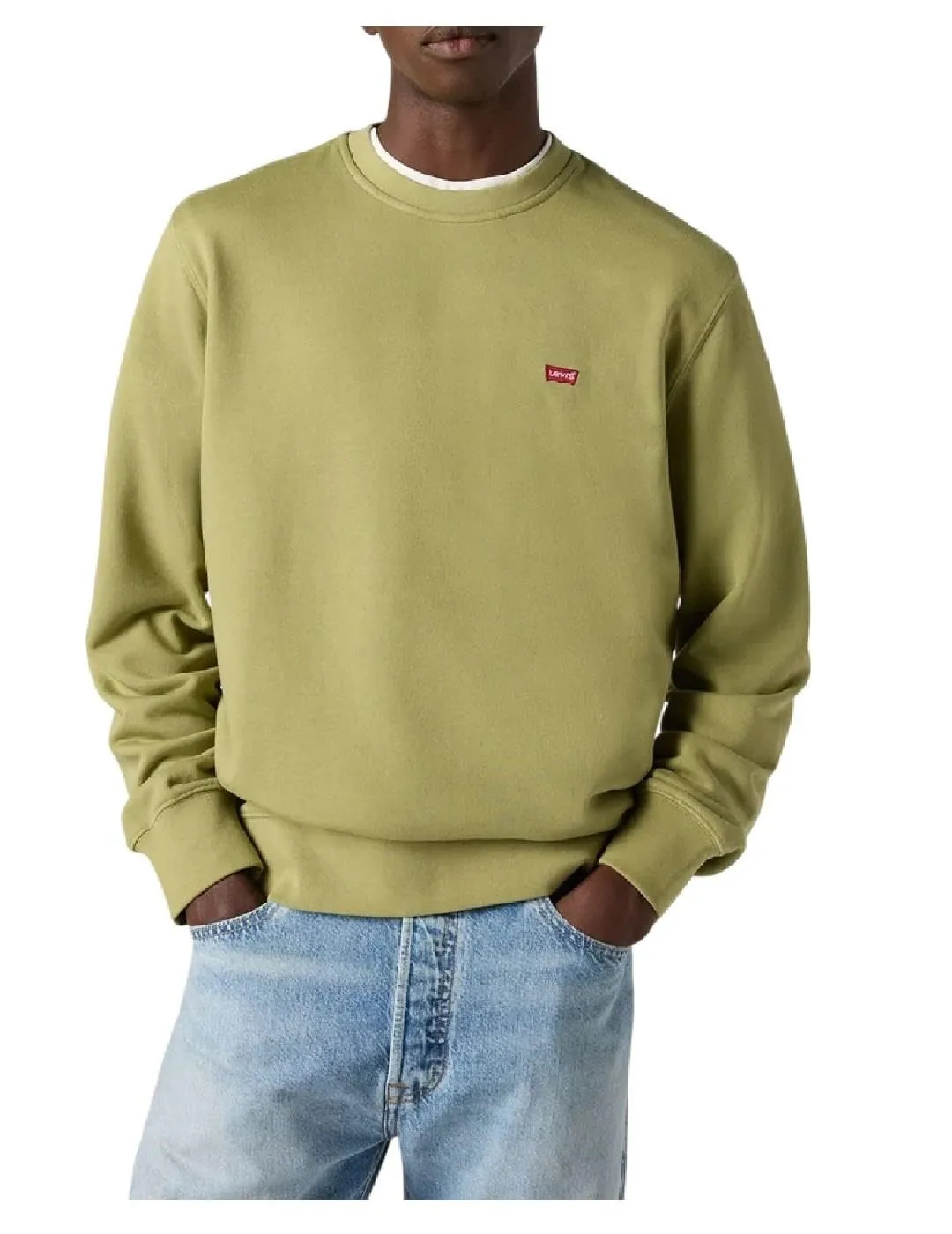 Levi's Crew, Felpa Uomo, Sage, S