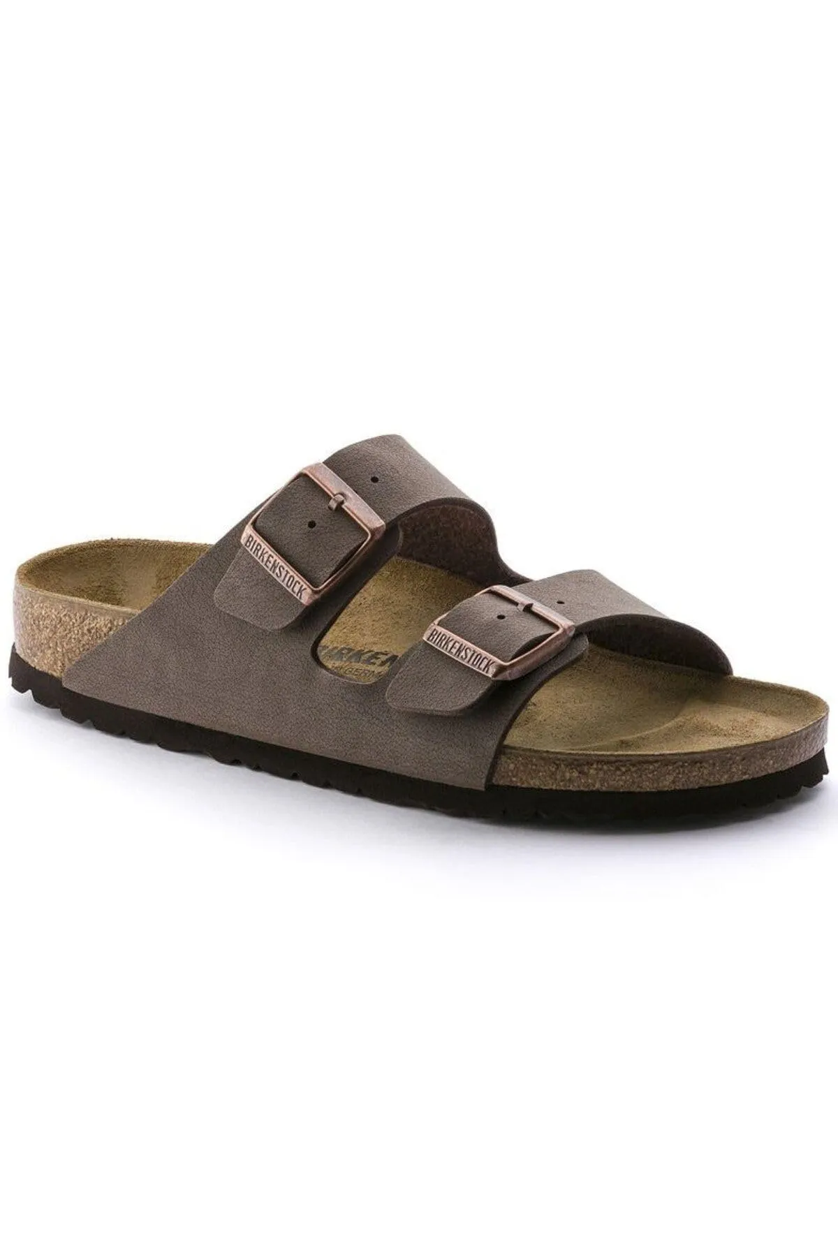 Birkenstock Arizona Birko-Flor Nubuck, Sandali Unisex-Adulto, Marrone (Mocca), 43 EU