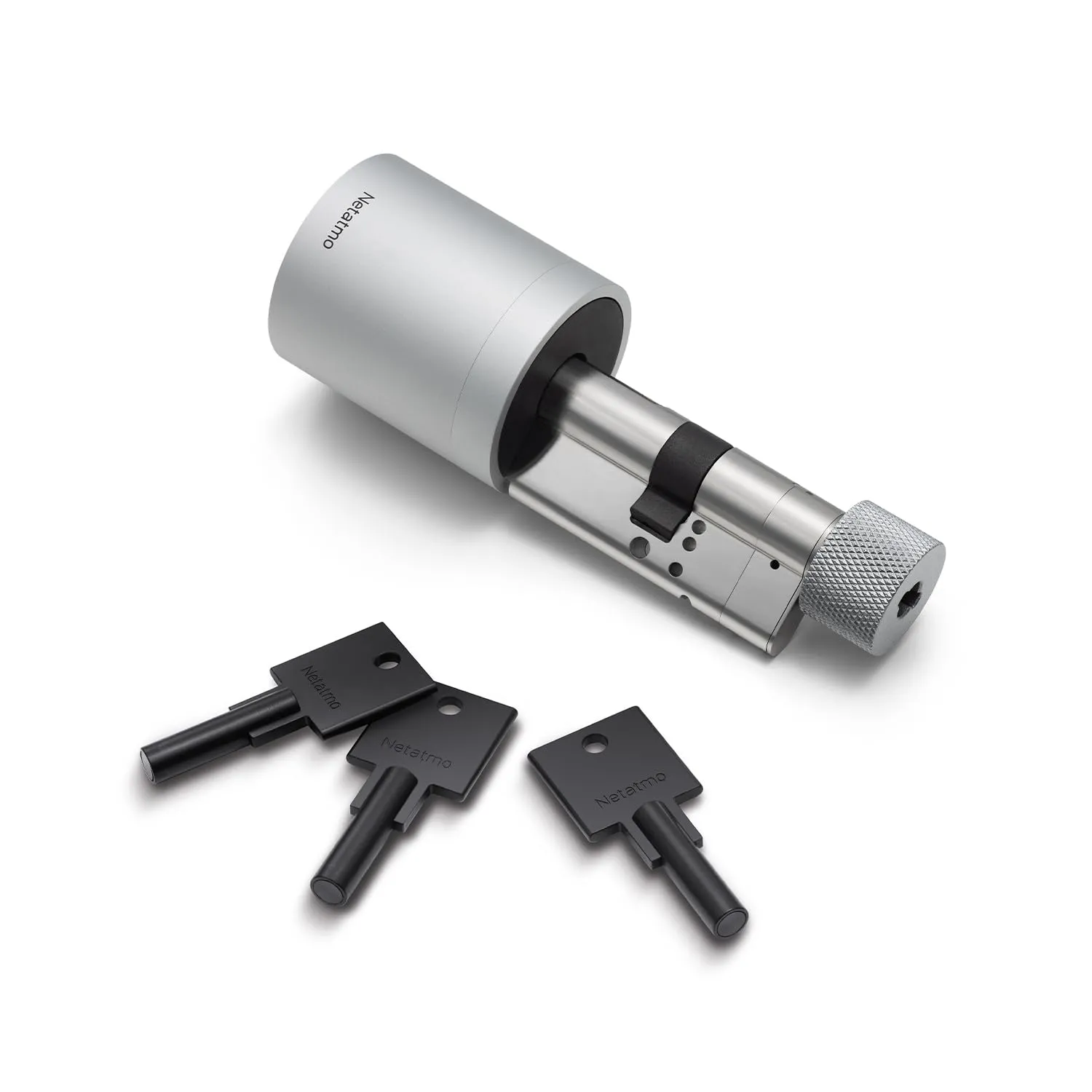 Netatmo Doorlock Serratura e Chiavi Intelligenti Netatmo, Accesso sicuro via smartphone o chiave NFC, Condivisione accesso con gli ospiti, Bluetooth BLE crittografato, NDL-EC