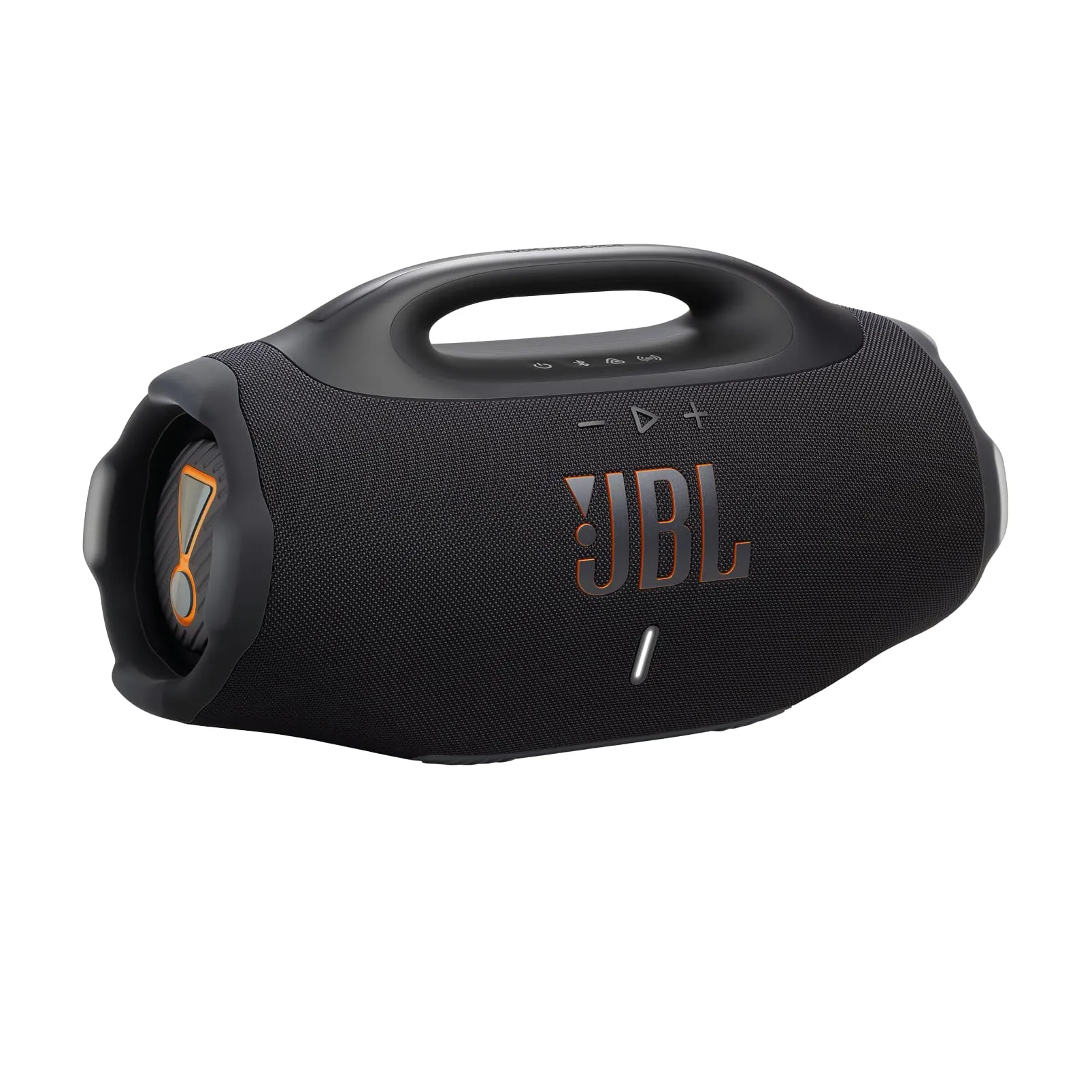 JBL Boombox 4, Speaker Bluetooth Portatile, JBL Pro Sound con AI Sound Boost, IP68 Resistente ad Acqua e Polvere, Fino a 34 Ore di Autonomia, Auracast Multi-Speaker, Doppio Bass Boost, Nero