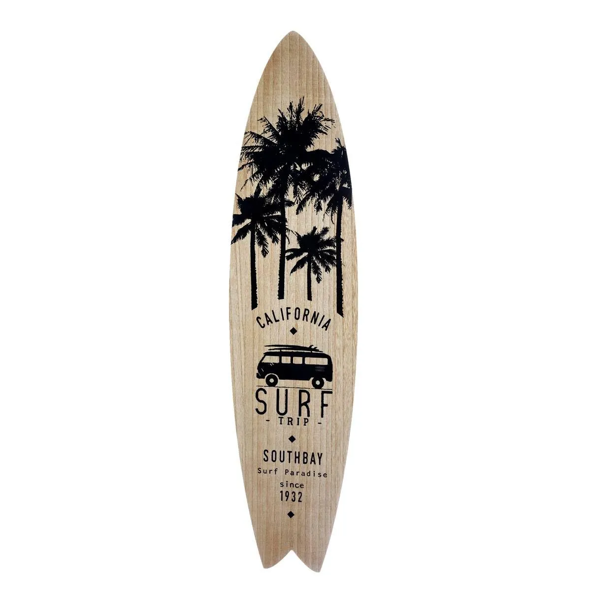 ATMOSPHERA Tavola da surf South Bay, stampa bianca, colore: nero