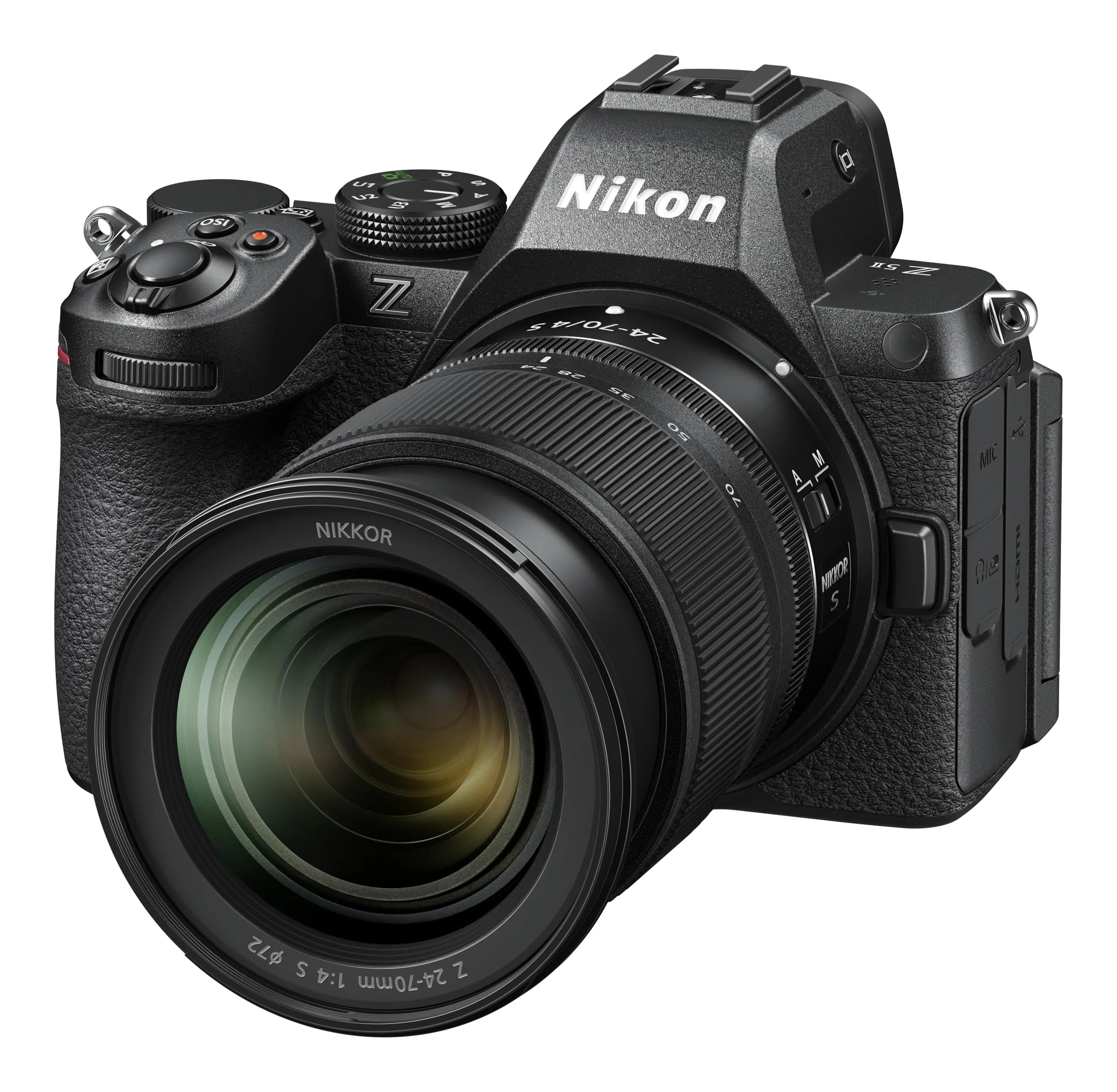 Nikon Z5II + Z 24-70 + Lexar SDXC 128GB, Fotocamera Mirrorless, CMOS FX da 24.5 MP, Pieno Formato, Mirino OLED Quad-VGA EVF, LCD 3.0" Touch, Wi-Fi, Bluetooth, Video 4K, Nero [Nital Card]