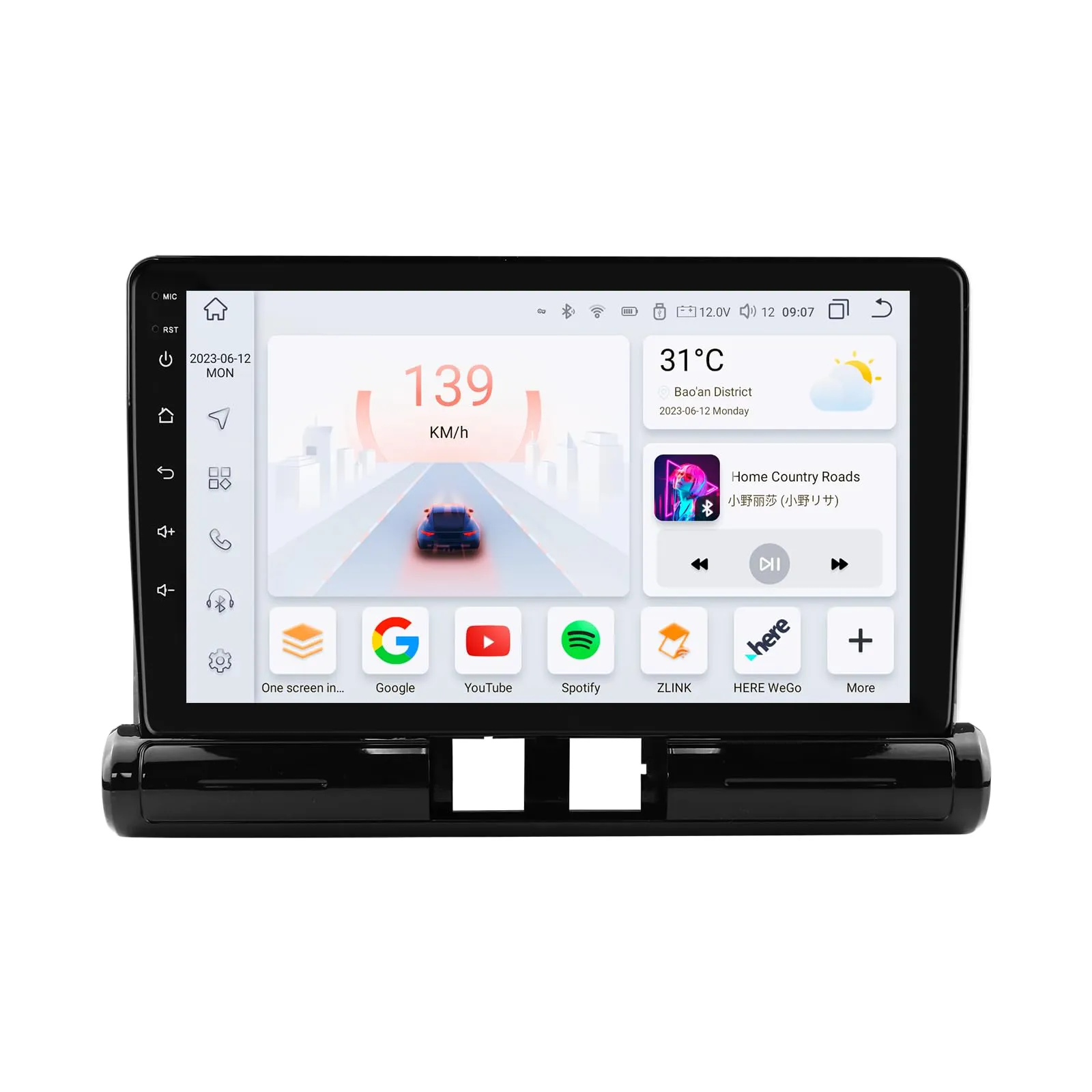 Android 13 Car Radio per Citroen C3/C3 aircross 2017-2023 per Citroen C4/C4 aircross (Brasile) 2017-2023 con Carplay Wireless Auto Android 8-Core 4G + 32G QLED Schermo WiFi Navigazione Bluetooth 5.0