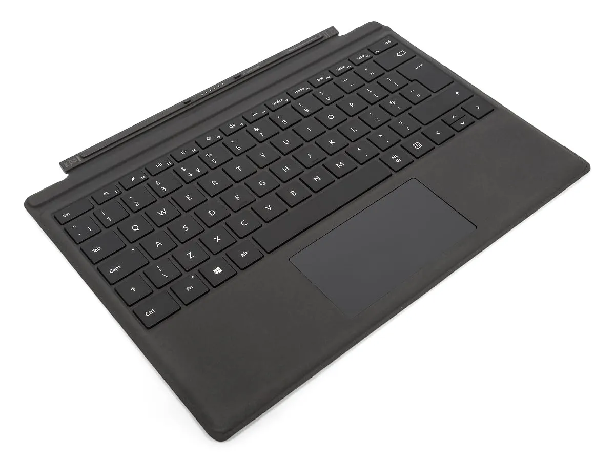 Microsoft Surface Pro Type Cover (per Surface Pro 4-7) (QWERTY U.S.A.) Nero (Ricondizionato)