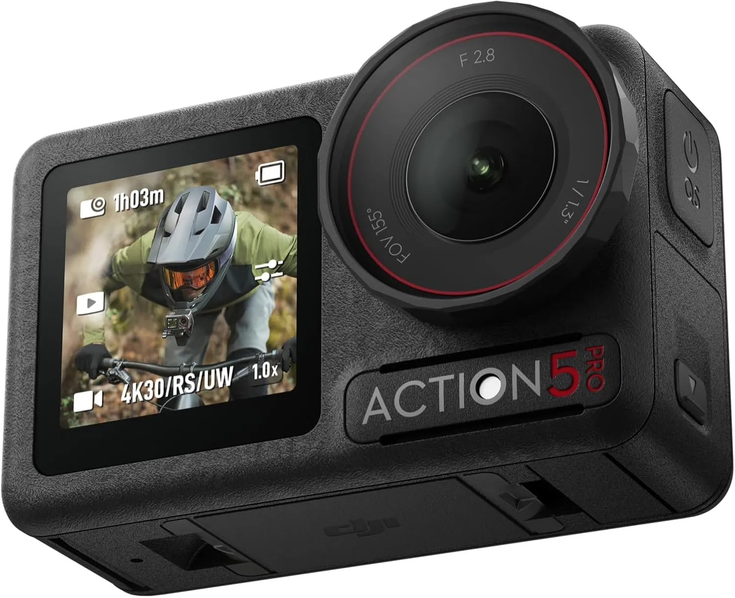 DJI Osmo Action 5 Pro Combo Standard, Fotocamera impermeabile con sensore 1/1.3", video 4K/120fps, Tracciamento del soggetto, stabilizzazione, 2 touchscreen OLED, action cam 4K ideale per sport, vlog