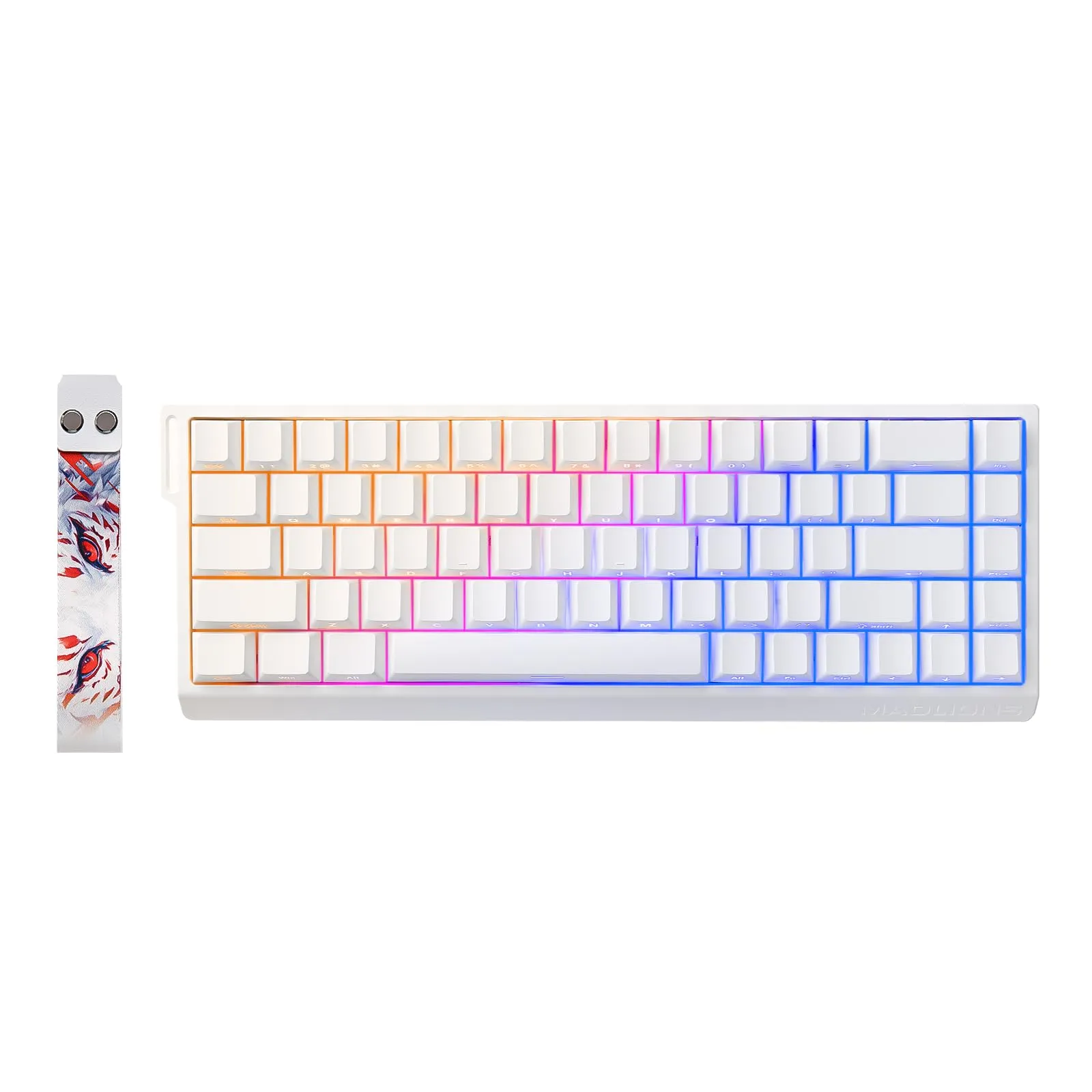 YUNZII x MADLIONS MAD68 HE Tastiera da Gioco Meccanica Magnetica Cablata a Innesco Rapido 60% Interruttori Magnetici a Effetto Hall, Keycaps RGB in PBT, Frequenza di Polling 8K Hz