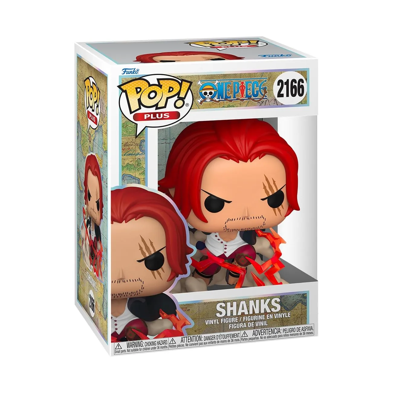 Funko Pop! Animation: One Piece Plus: One Piece - Shanks- Figura in Vinile da Collezione - Idea Regalo - Merchandising Ufficiale - Giocattoli per Bambini e Adulti - Anime Fans