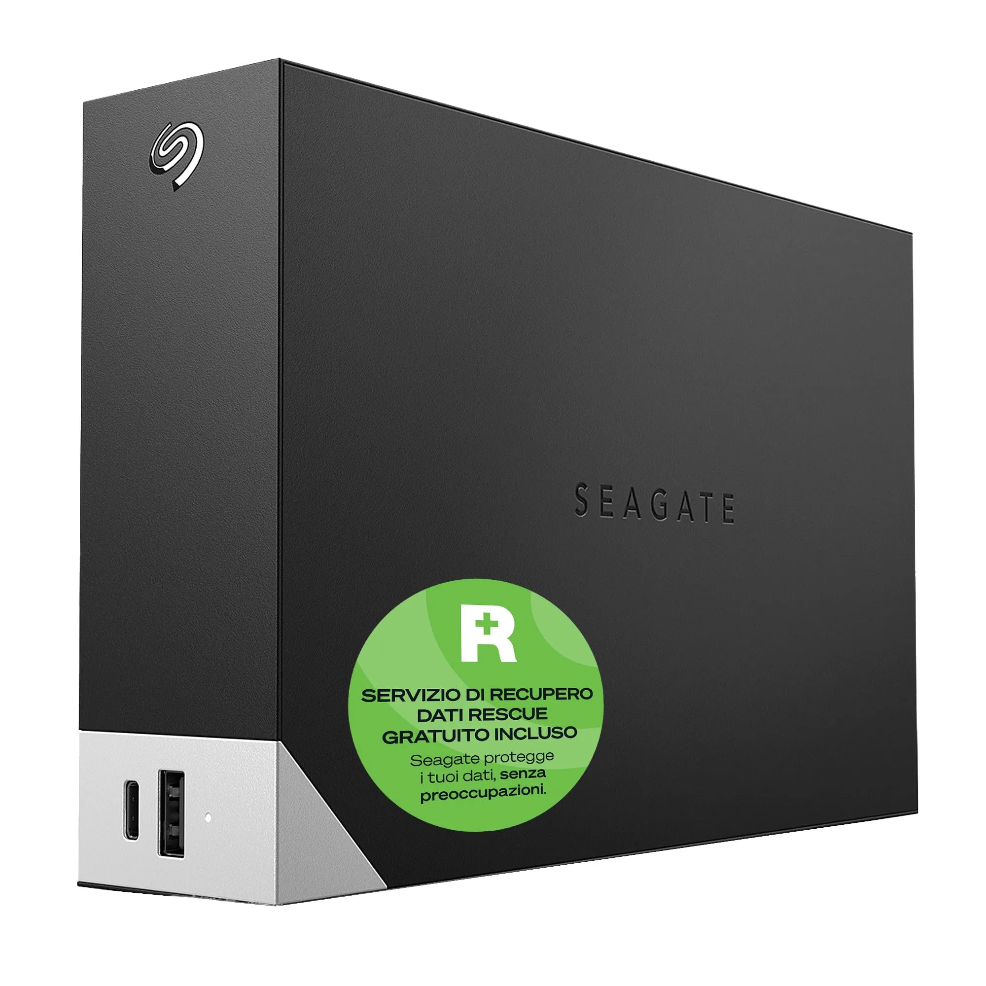 Seagate Expansion Desktop 12TB, Hard disk esterno, 3.5", PC & PC Portatili USB 3.0,Rescue Services (STLC12000402)