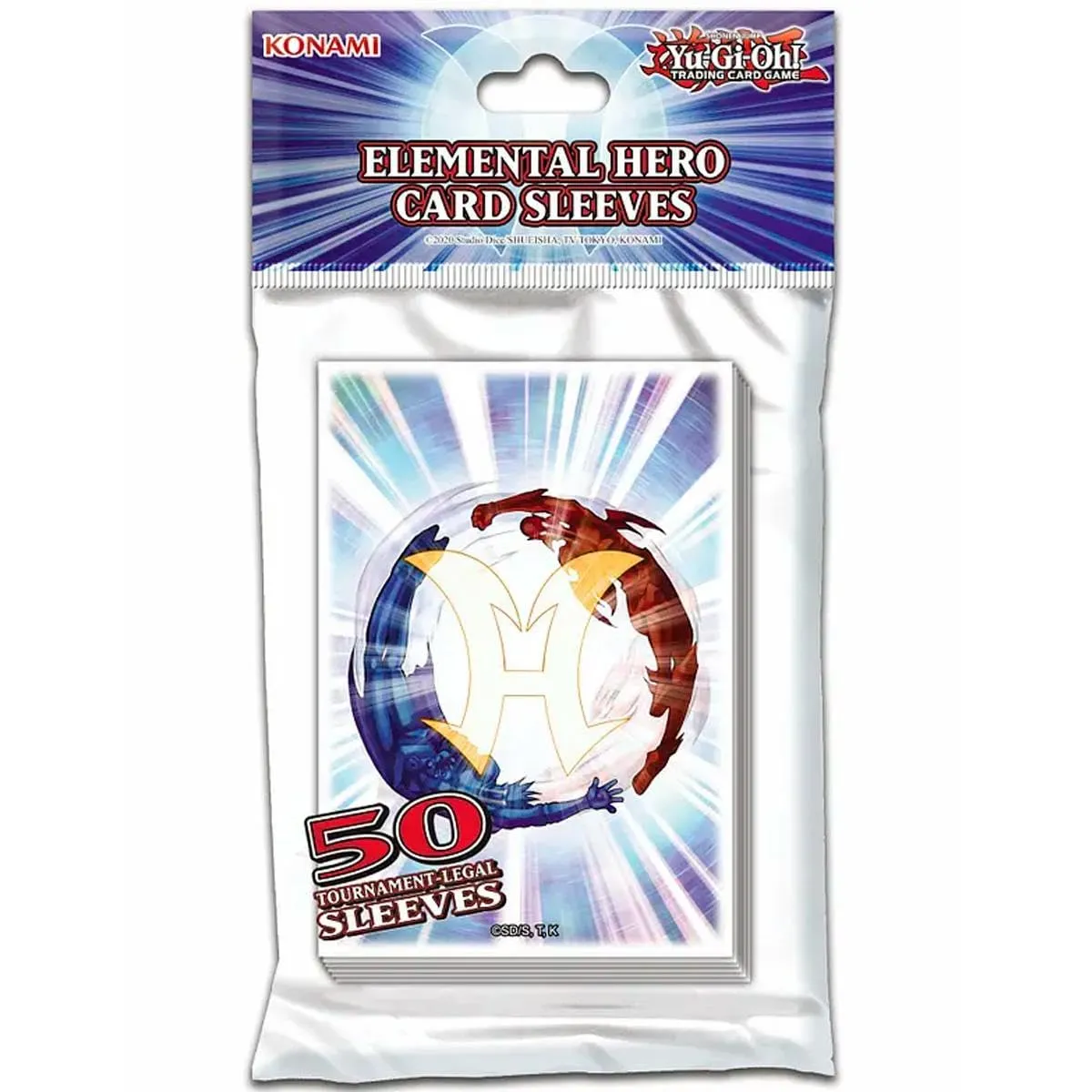 Yu-Gi-Oh! Elemental Hero Card Sleeves (50-pack) - Konami Card Sleeves