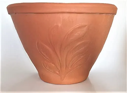 VASI A MURO GERLA IN TERRACOTTA (TRE PEZZI UGUALI) PER PIANTE E FIORI; LUNGHEZZA CM. 32, ALTEZZA CM. 22, PROFONDITA' CM. 20 – FIORIERE PENSILI A PARETE MADE IN ITALY