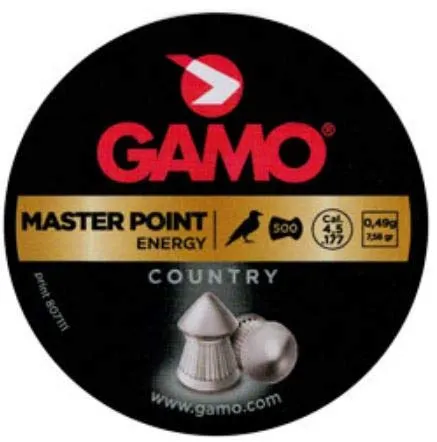 Gamo PIOMBINI Master Point Cal. 4,5mm .177 0,49g Libera Vendita (IC42)