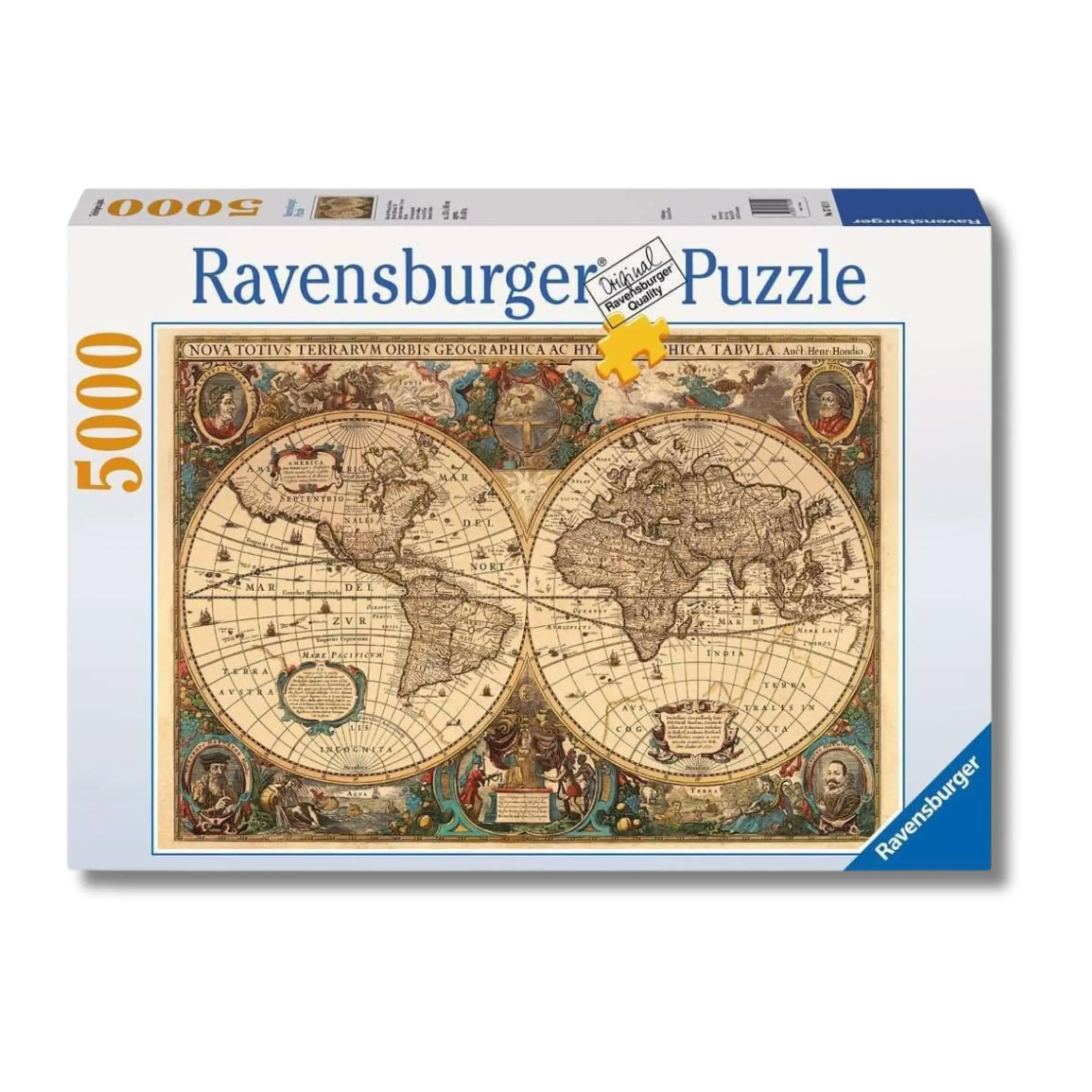 Ravensburger - Puzzle Mappamondo storico, 5000 Pezzi, Puzzle Adulti
