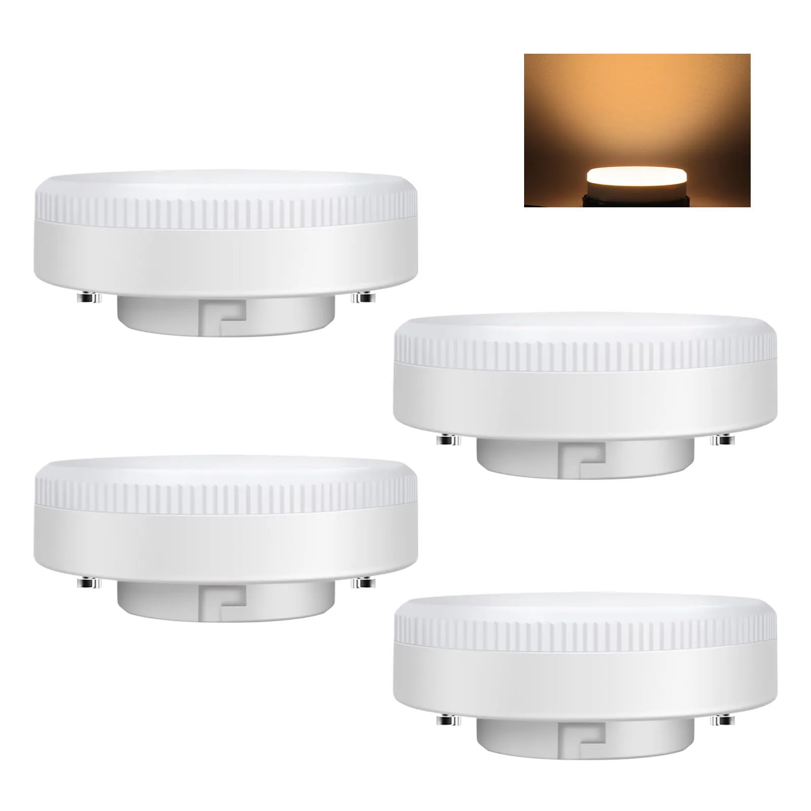 ILEEDear GX53 9W, Non Dimmerabile, 180°, Confezione da 4