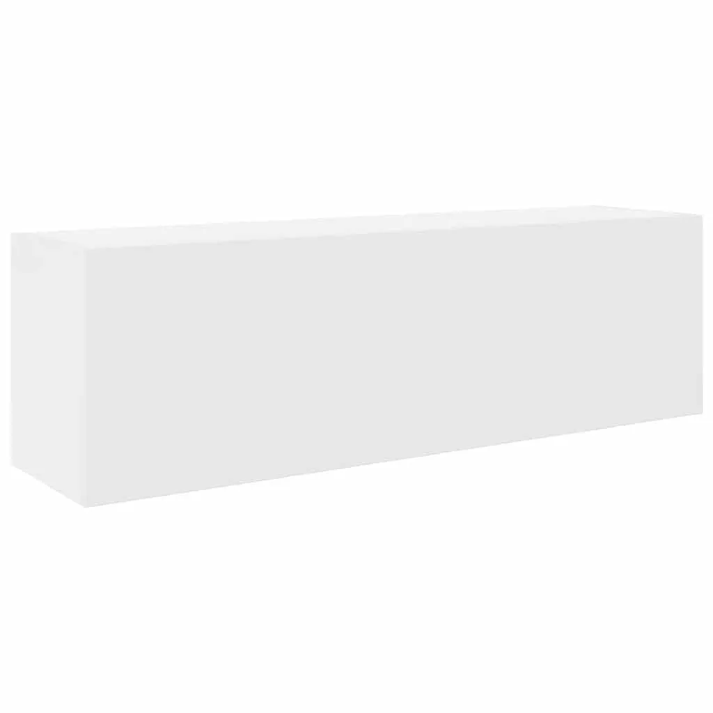 vidaXL Mobile da Bagno a Parete Bianco 100x25x30 cm in Truciolato, Armadio a Muro da Bagno, Armadio da Bagno a Muro, Armadio da Bagno a Parete