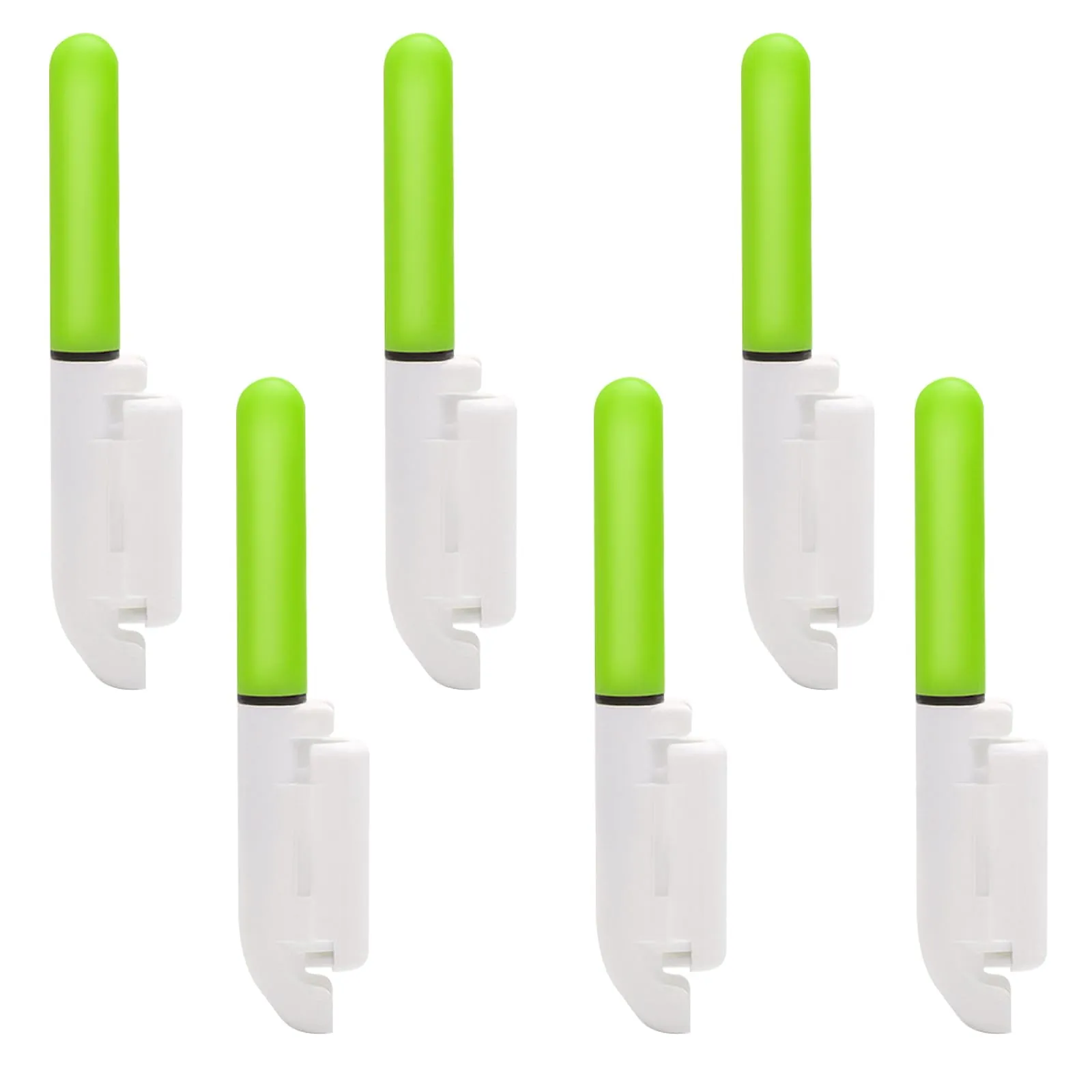 Ruikdly Notte Pesca Canna Punta Luci 6 Pezzi luci di Pesca Bastone Incandescente Impermeabile Bastone Incandescente con Fibbia LED Incandescente Pesca Bastoni Inclusa Batteria Tipo 425