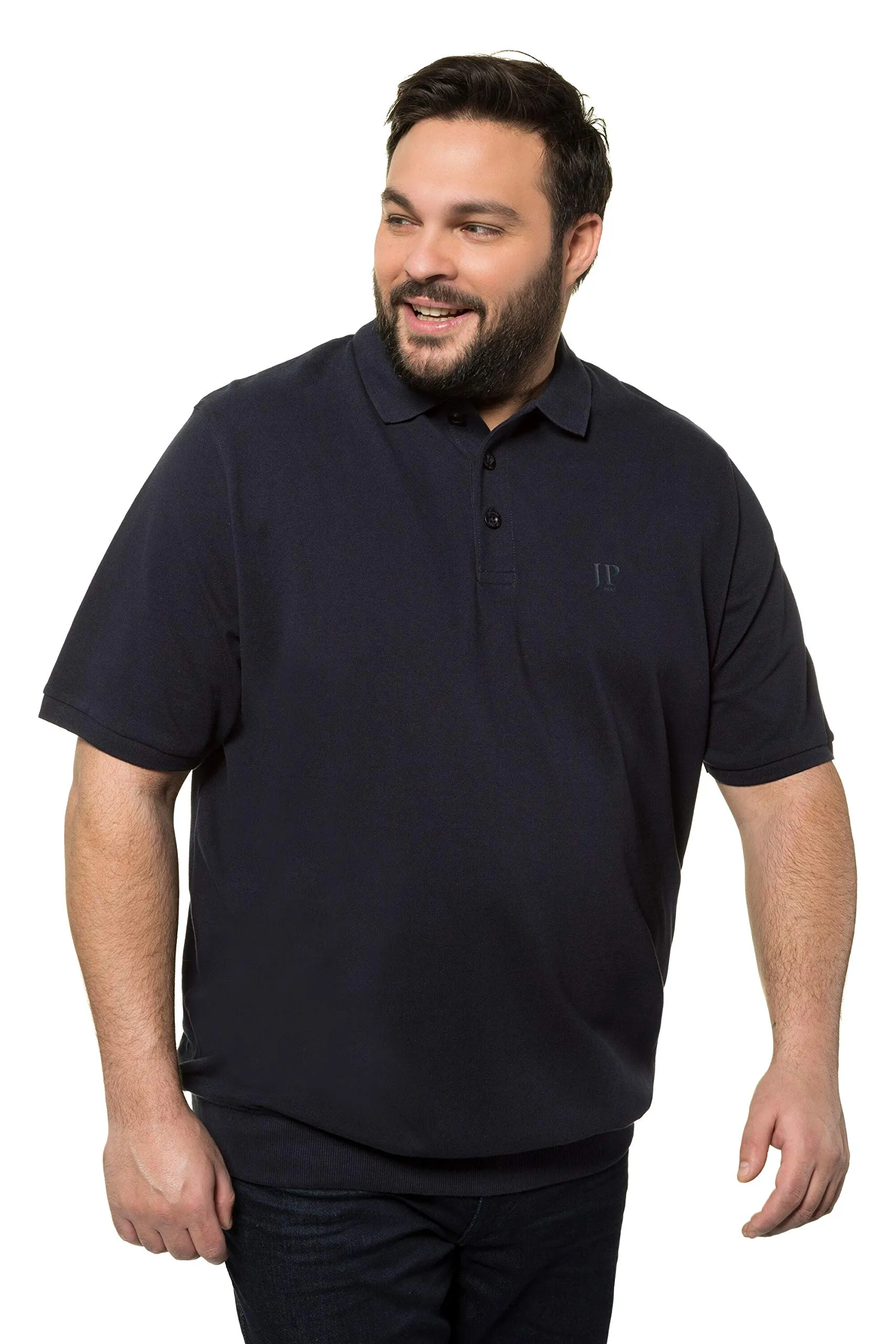 JP 1880 Polo Piquee Con Vita, Polo Uomo, Blu (Navy 71261770), 4XL