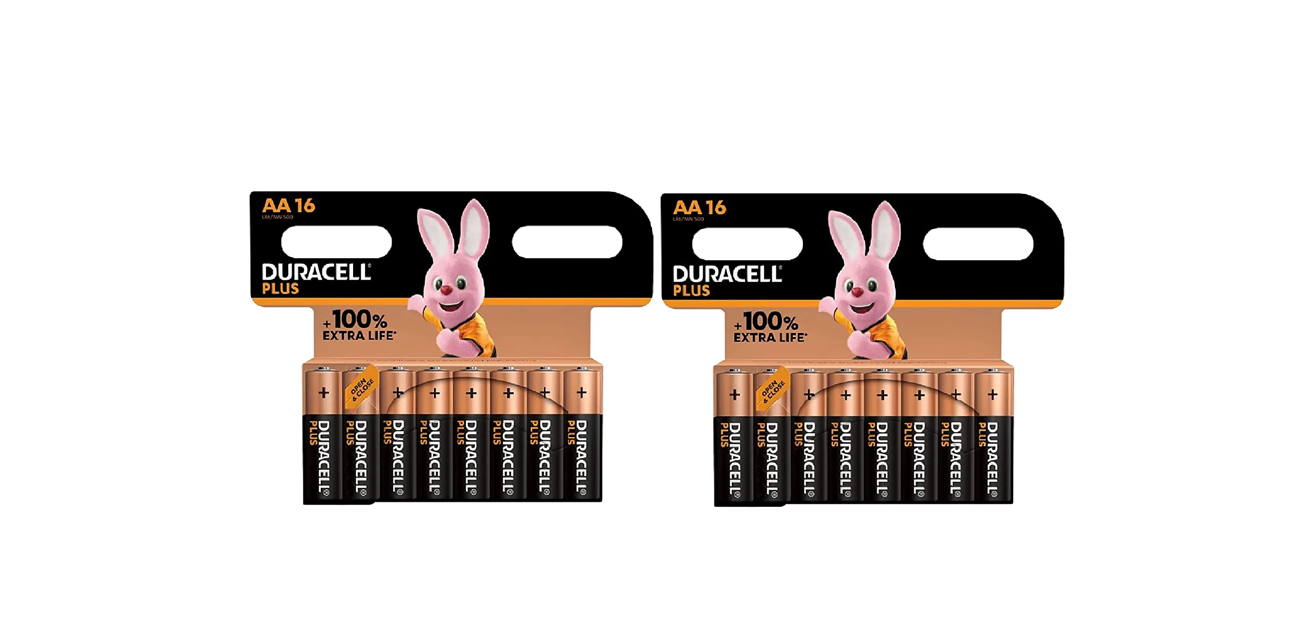 32X Duracell AA Plus Alcalina (2 Blister Da 16 Batterie) 32 Pile Stilo