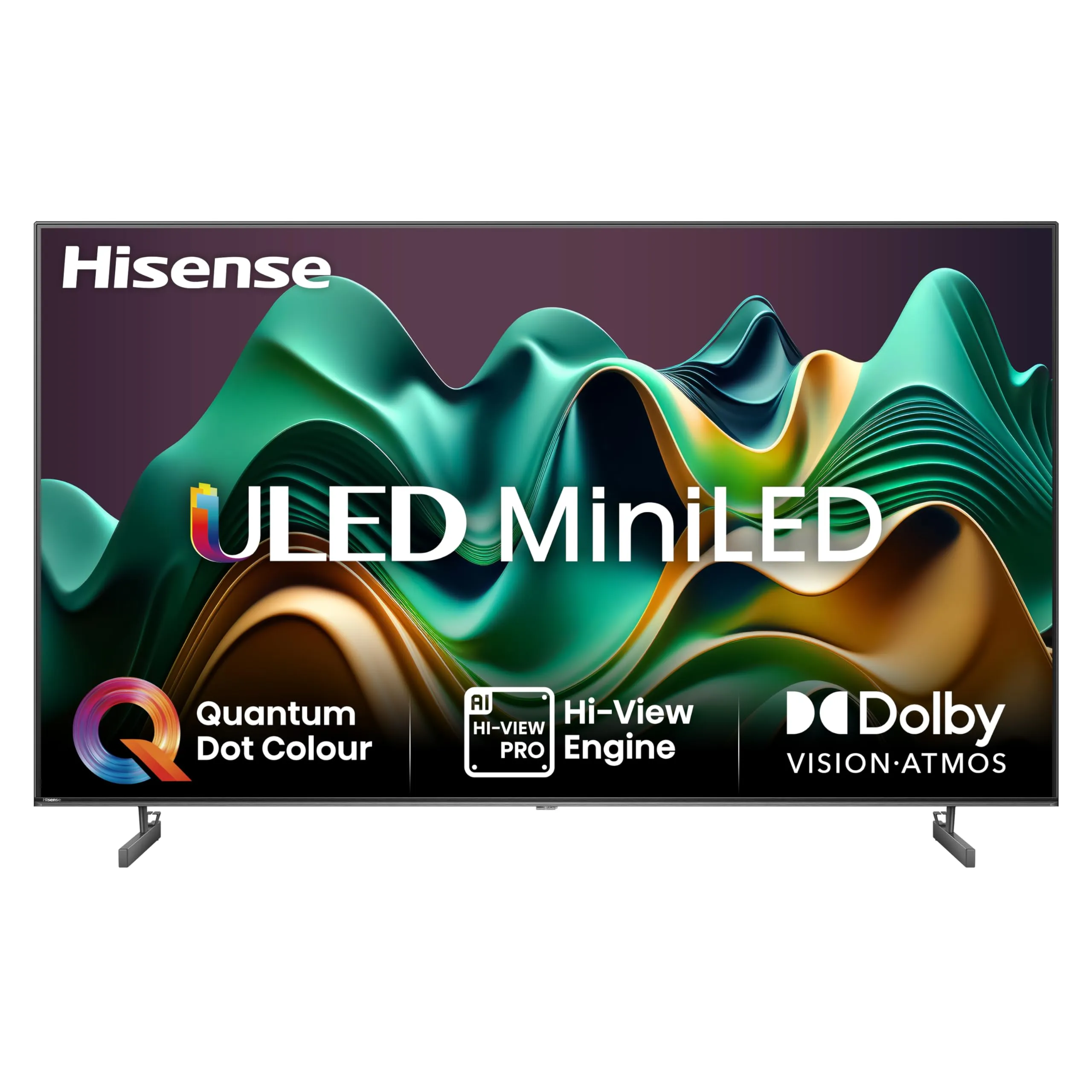 Hisense TV 55" Mini-LED 4K 55U62NQ, Smart TV VIDAA U7, Dolby Vision IQ, HDR 10+ Adaptive, Game Mode Plus, Alexa Built-in, VIDAA Voice, Tuner DVB-T2/S2 HEVC 10, lativù 4K
