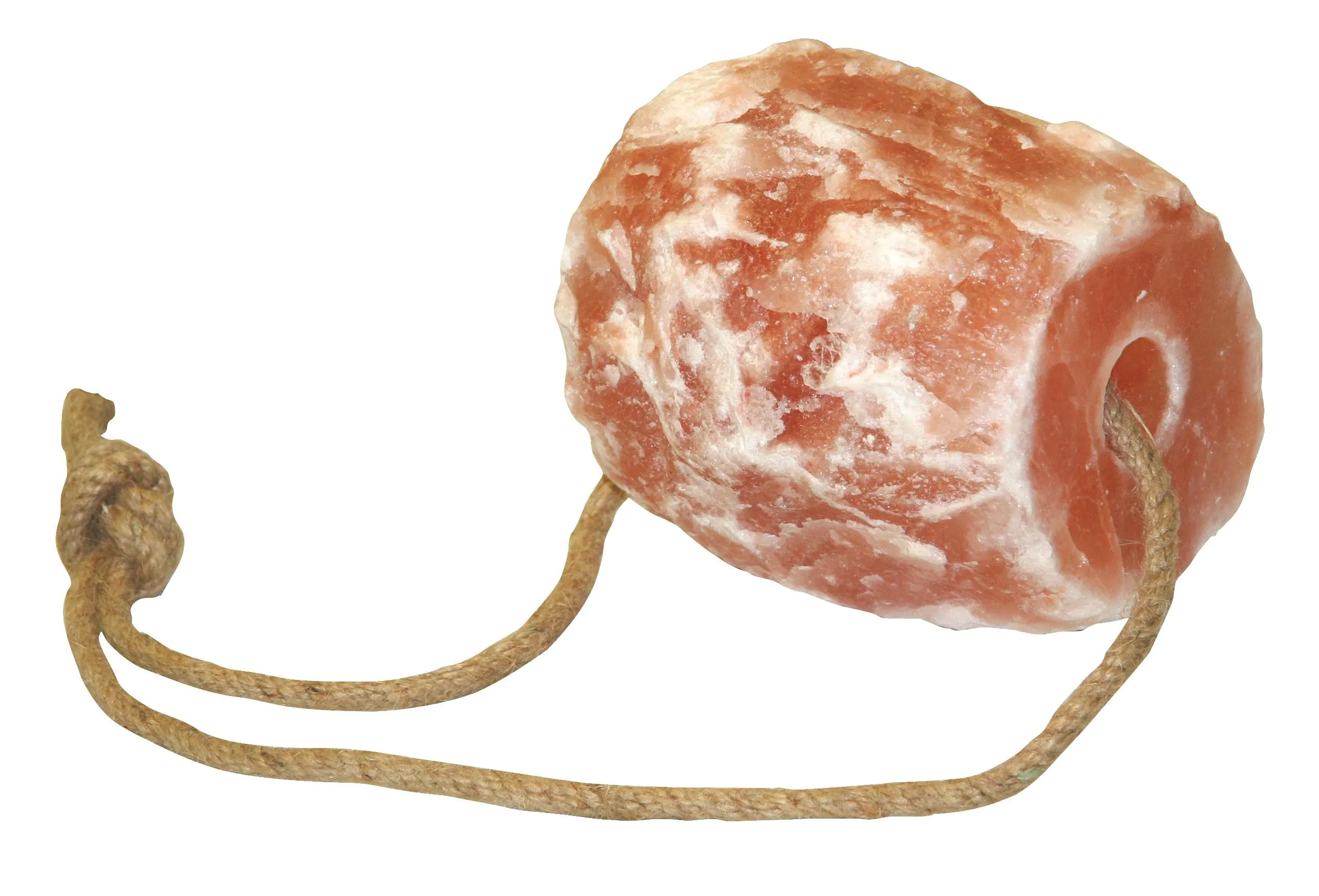 Kerbl Sale di cristallo di rocca (1,75 kg, con corda da appendere, pietra salata per cavalli, pecora, capra, prodotto naturale) 325669