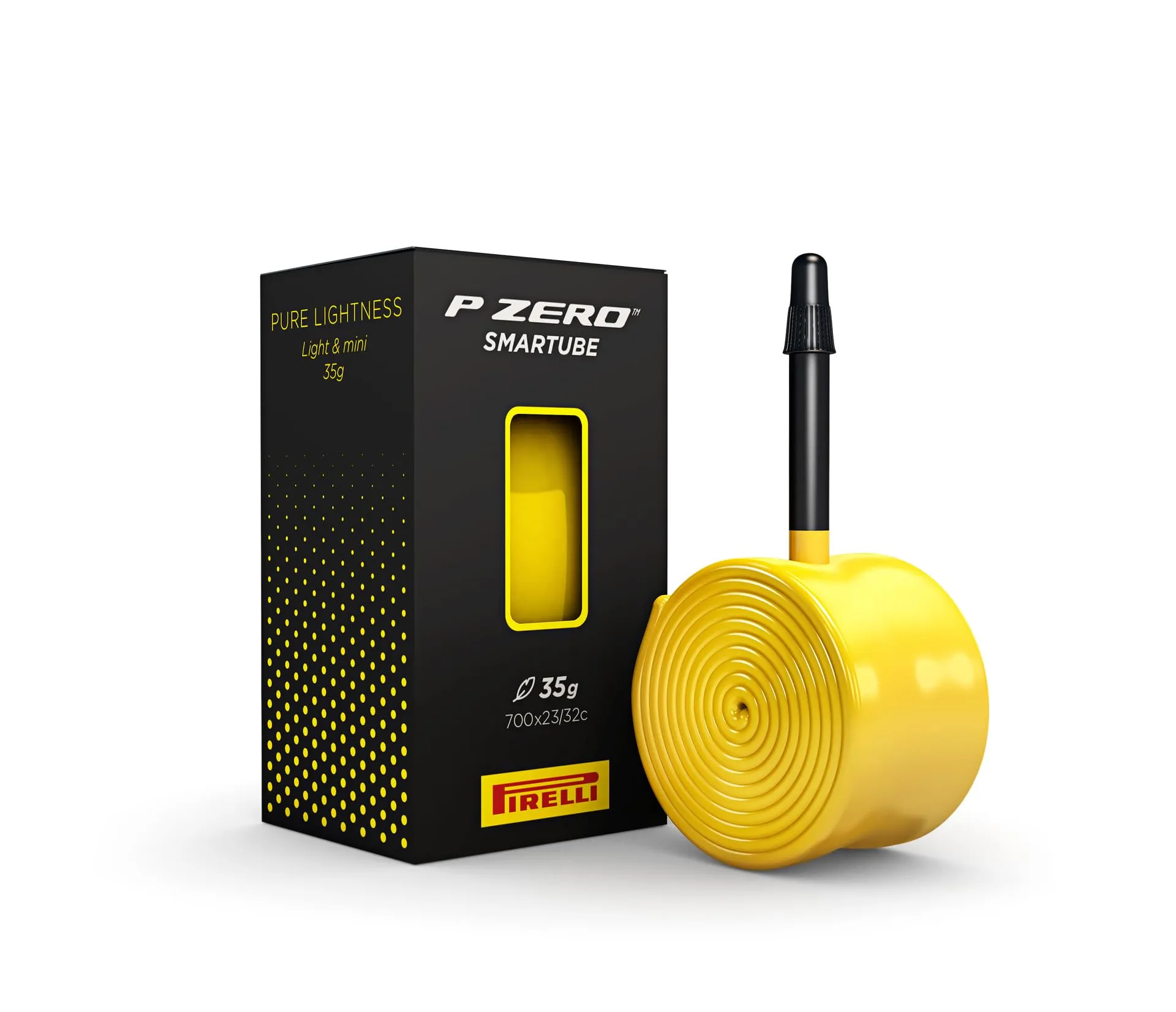 Pirelli SMARTUBE Unisex Adulto, Yellow w/Black Valve, 23/32-622, Presta 60mm