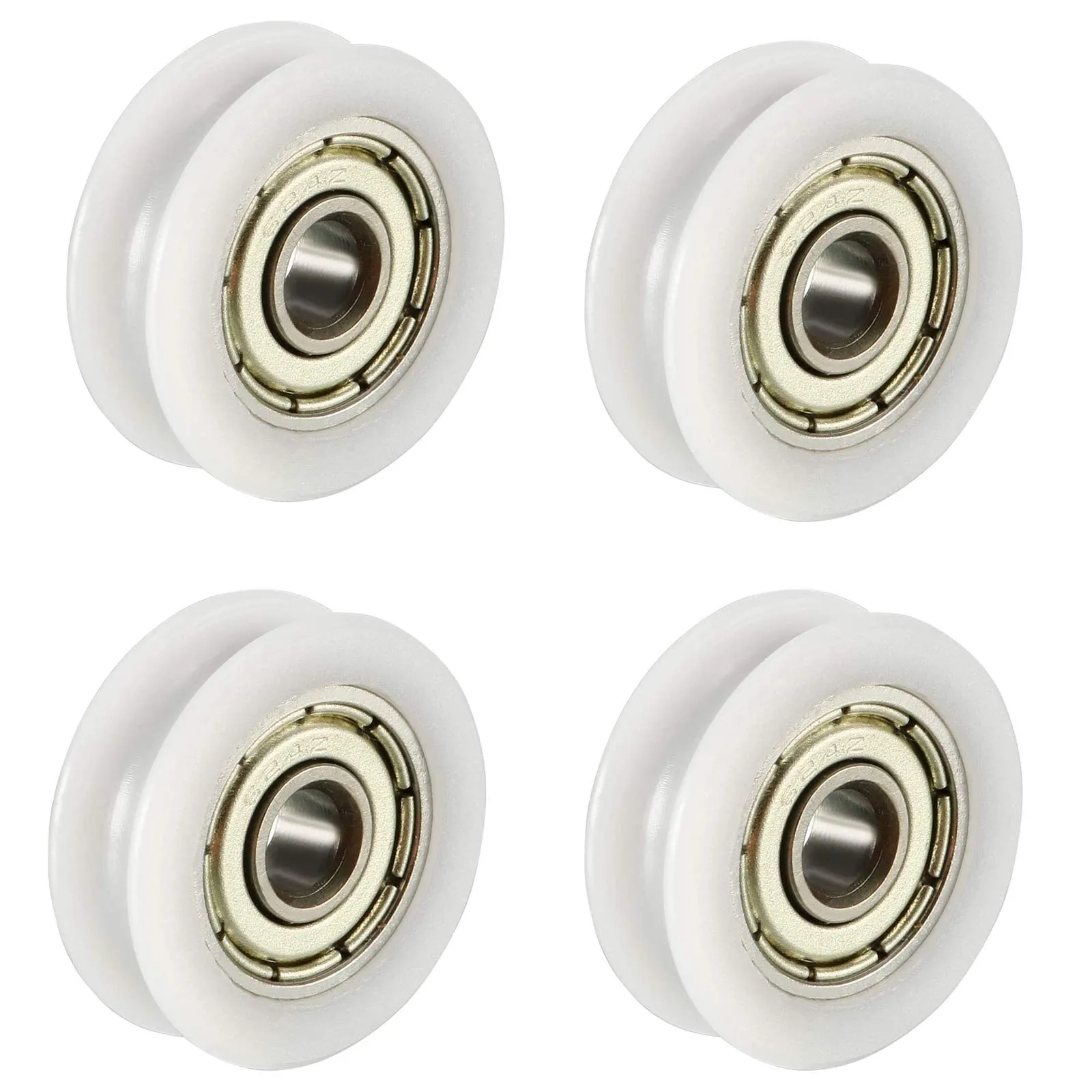 4 pezzi U scanalatura di guida cuscinetto ruota puleggia Sealed ferroviaria sfera Mobili 6 * 32 * 10mm 0.23 "* 1,25 * 0,39 pollici