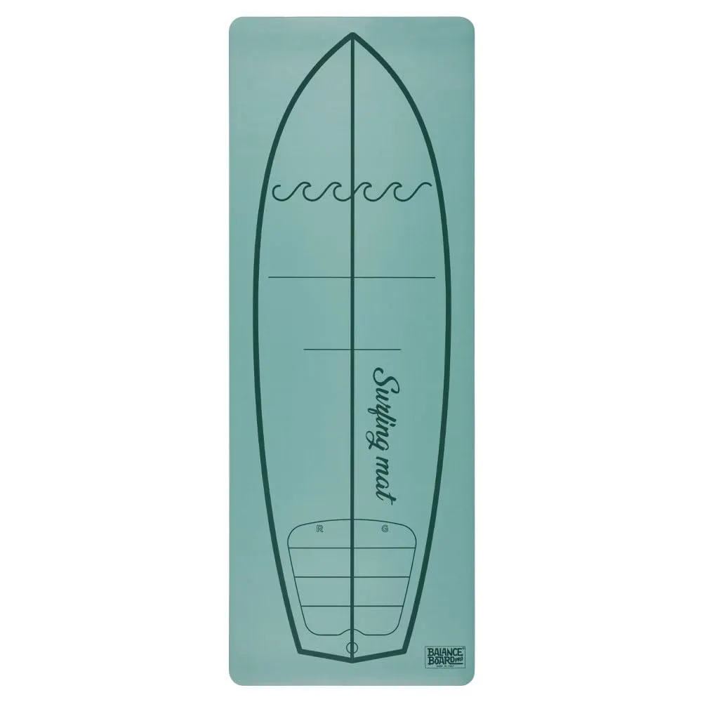 Balance Board Pro, Surfing Mat - Surf Training pop-up - Migliora la tecnica pop-up - Tavola da surf - Tappetino da yoga per surfisti - antiscivolo ecologico (Mustard Green)