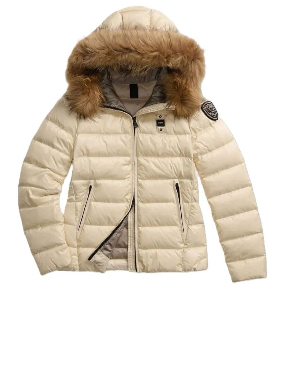 Blauer Piumino cappuccio fisso Arcadia 3099 Col. Beige Tg. S
