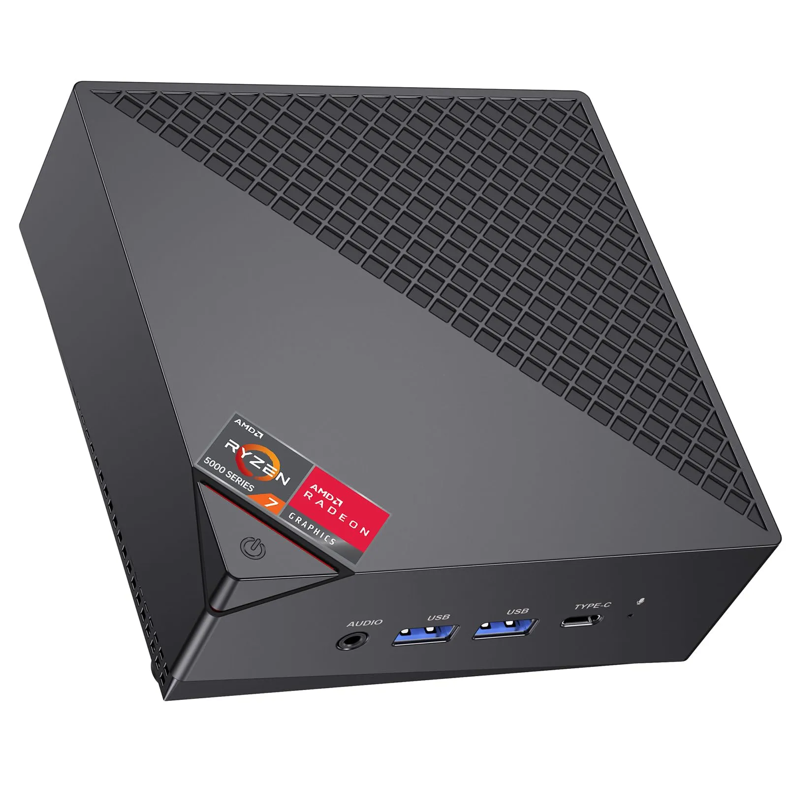 ACEMAGICIAN AM06PRO Mini PC, AMD Ryzen 7 5700U (8C/16T, Fino a 4.3GHz), Mini Computer 16GB DDR4 RAM 512GB M.2 2280 SSD,AMD Radeon RX Vega 8 2000MHz, Dual Ethernet/WIFI 6/Type-C/per Ufficio, Studio