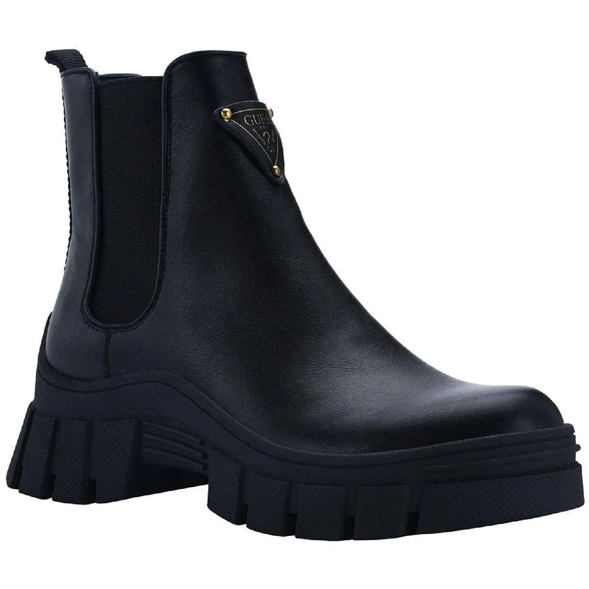 GUESS Women's Hestia Combat Boot, Nero 002., 39 EU