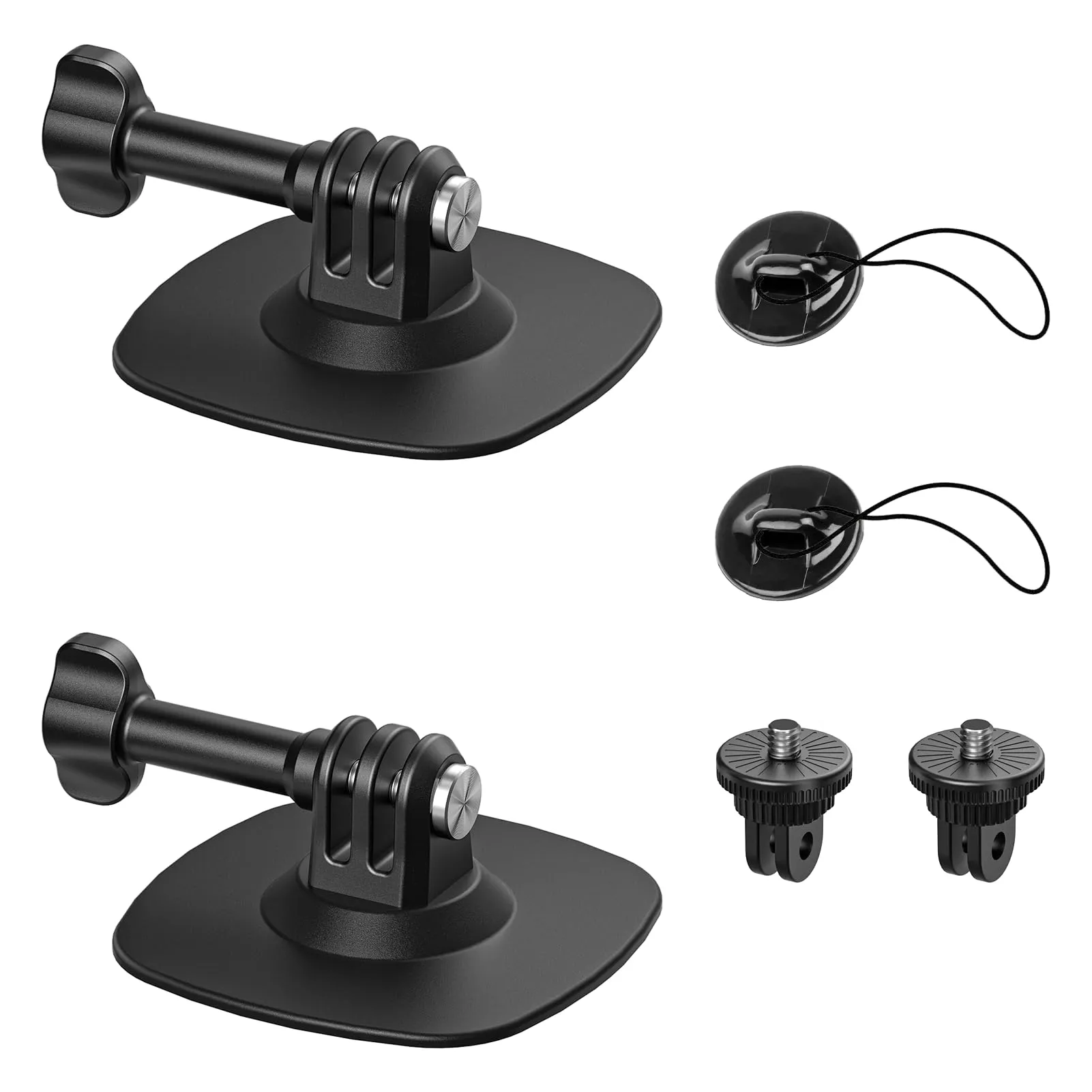 Maectech Supporto adesivo flessibile compatibile con Supporto casco per Insta360 X5/X4/X3/Ace Pro per GoPro HERO Action Camera Kit base per DJI Osmo Action e accessori per sportive (2 pezzi)
