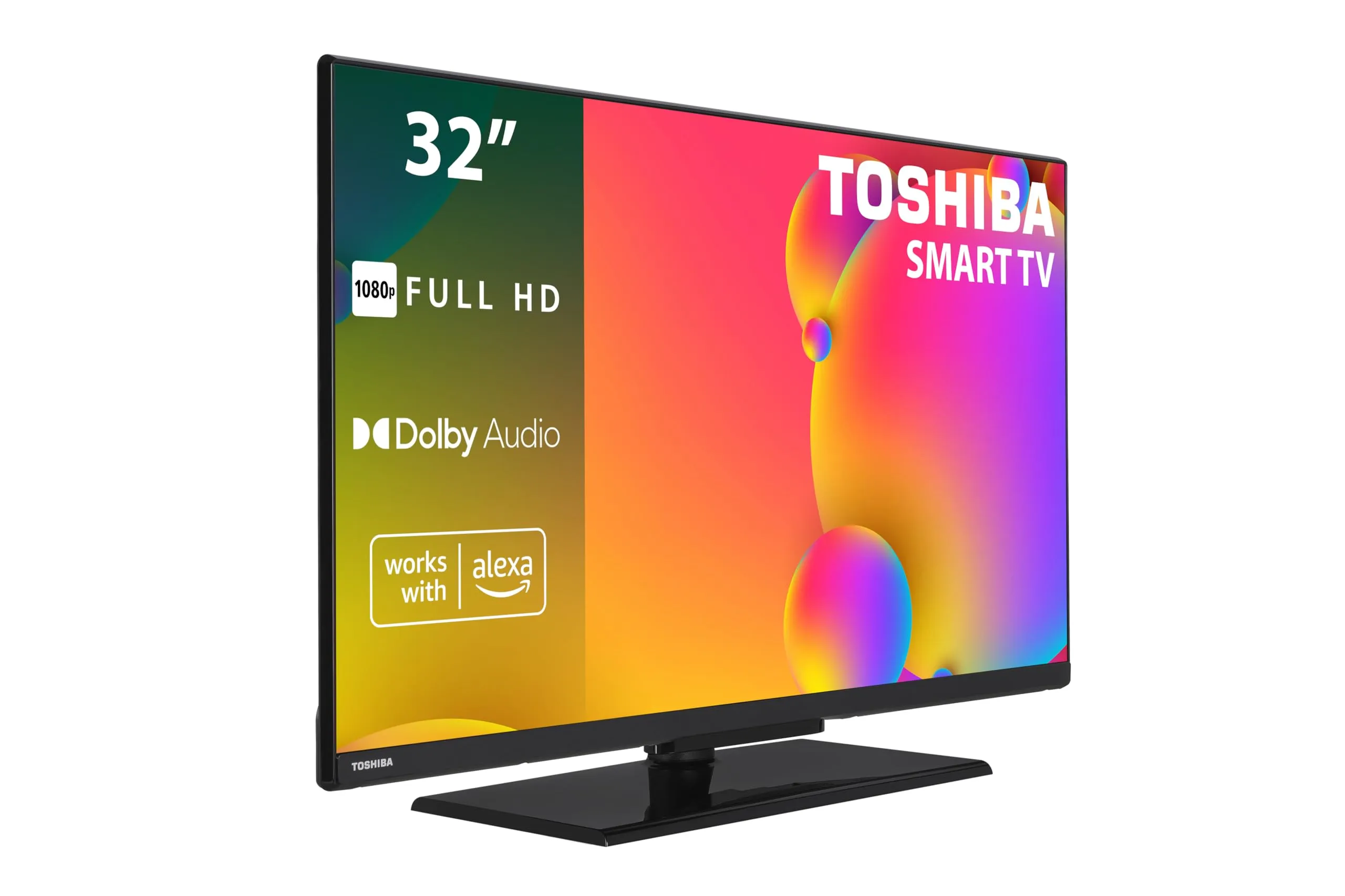 Toshiba 32LV3563DG Smart TV da 32", con risoluzione Full HD (1920 x 1080), HDR, compatibile con assistente vocale Alexa