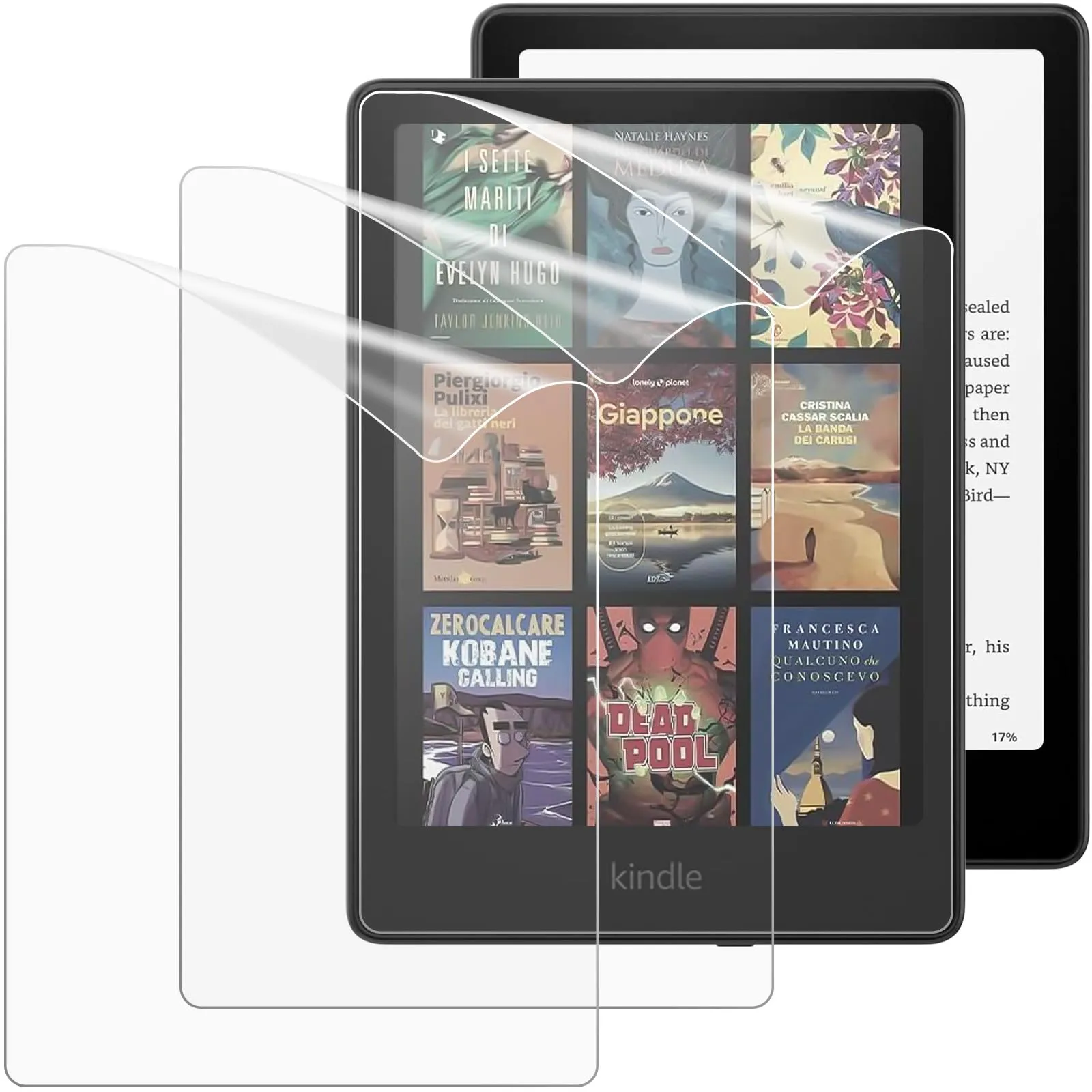 MoKo 3 Pezzi Pellicola per Kindle Paperwhite 7 Pollici 12a Generazione 2024 e Kindle Colorsoft Signature, Pellicola Protettiva Antiriflesso in PET Copertura Totale per Schermo, Opaco