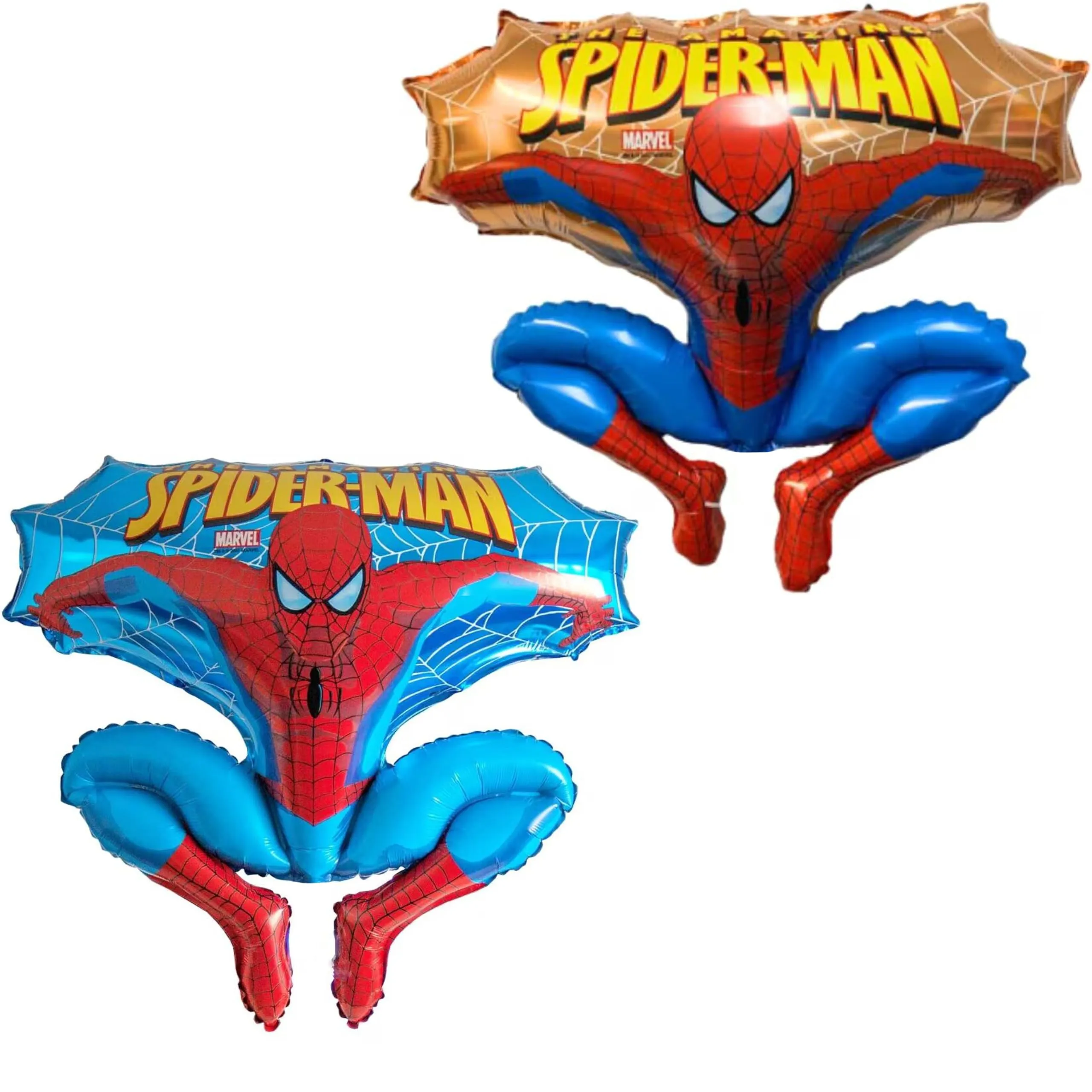 Toyland® Palloncini foil con personaggio a forma di Spider Man da 2 x 31 pollici - Palloncini per feste per bambini (uno di ciascuno)