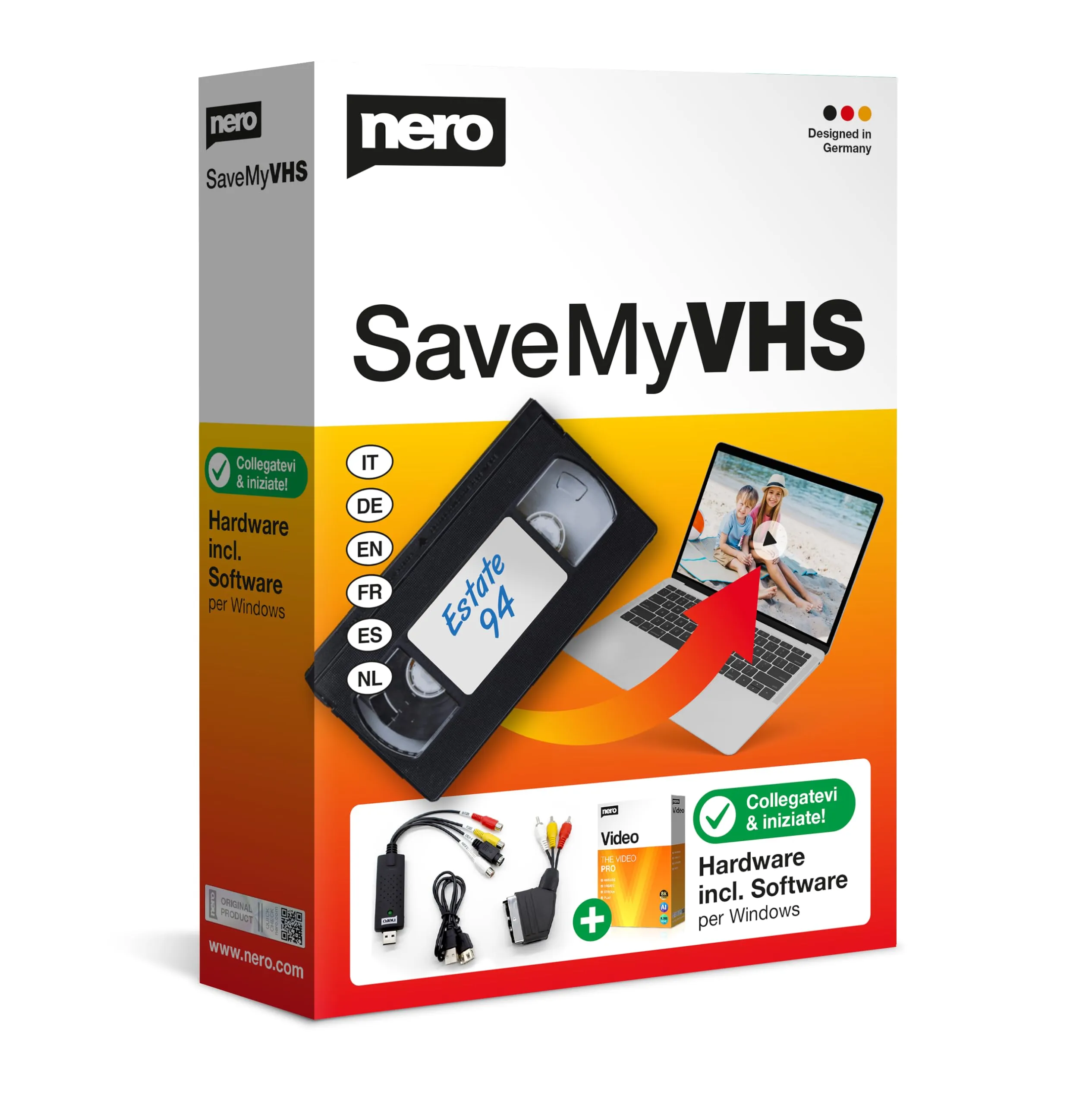 Nero SaveMyVHS | Montaggio video | Digitalizzazione cassette | Windows 11/10 / 8/7