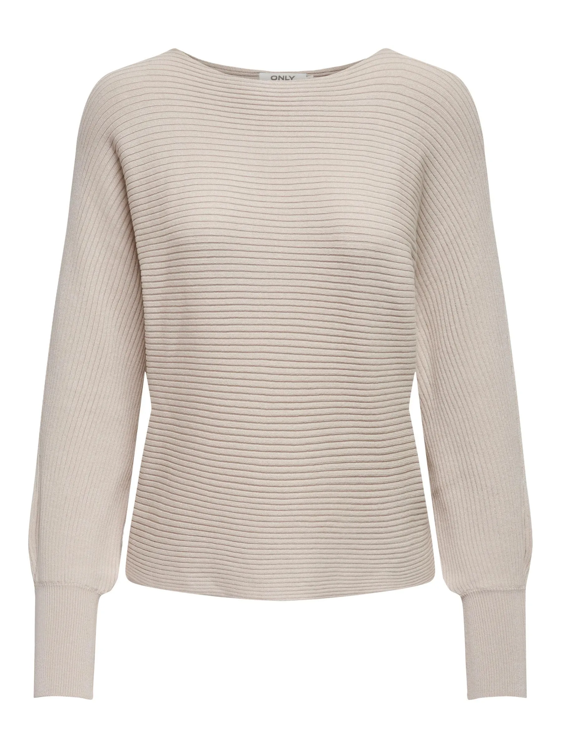 ONLY Onladaline Life L/S Short Pullo Knt Noos Pullover, Pumice Stone, L Donna