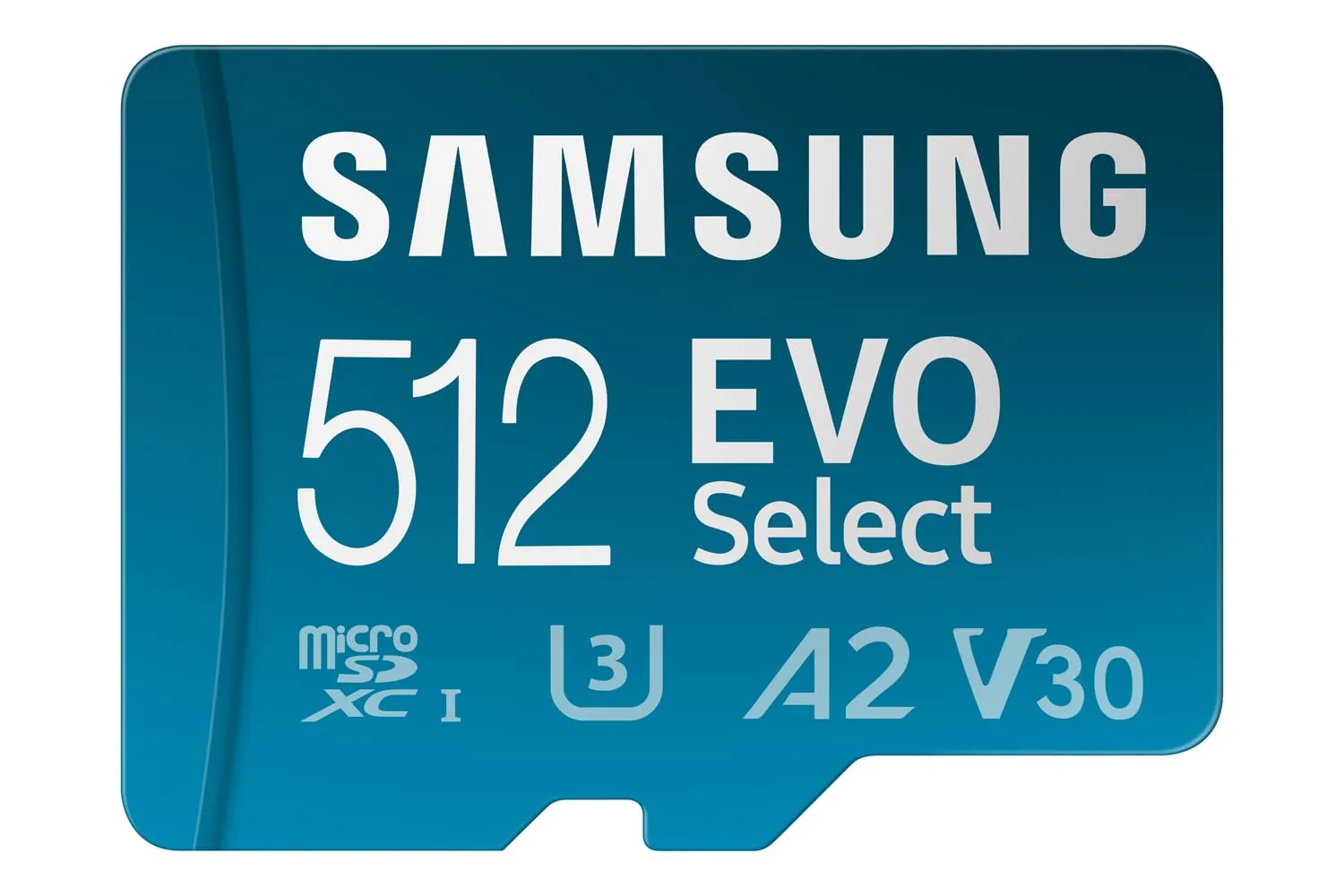 Samsung Memorie EVO Select Scheda MicroSD da 512GB, UHS-I U3, fino a 160 MB/s, compatibile con Smartphone, Tablet, Console Gaming, GoPro