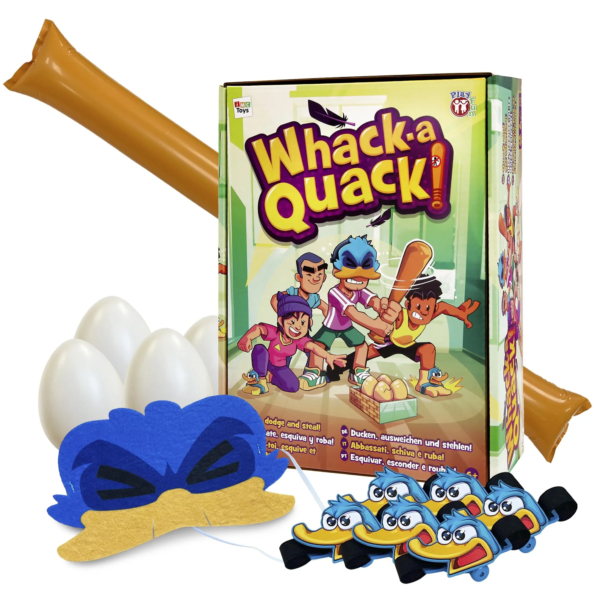 Play Fun Whack-a-Quack Gioco per Famiglie e Amici Abbassati, Schiva e Ruba Famiglie e Amici dagli 8 Anni in su