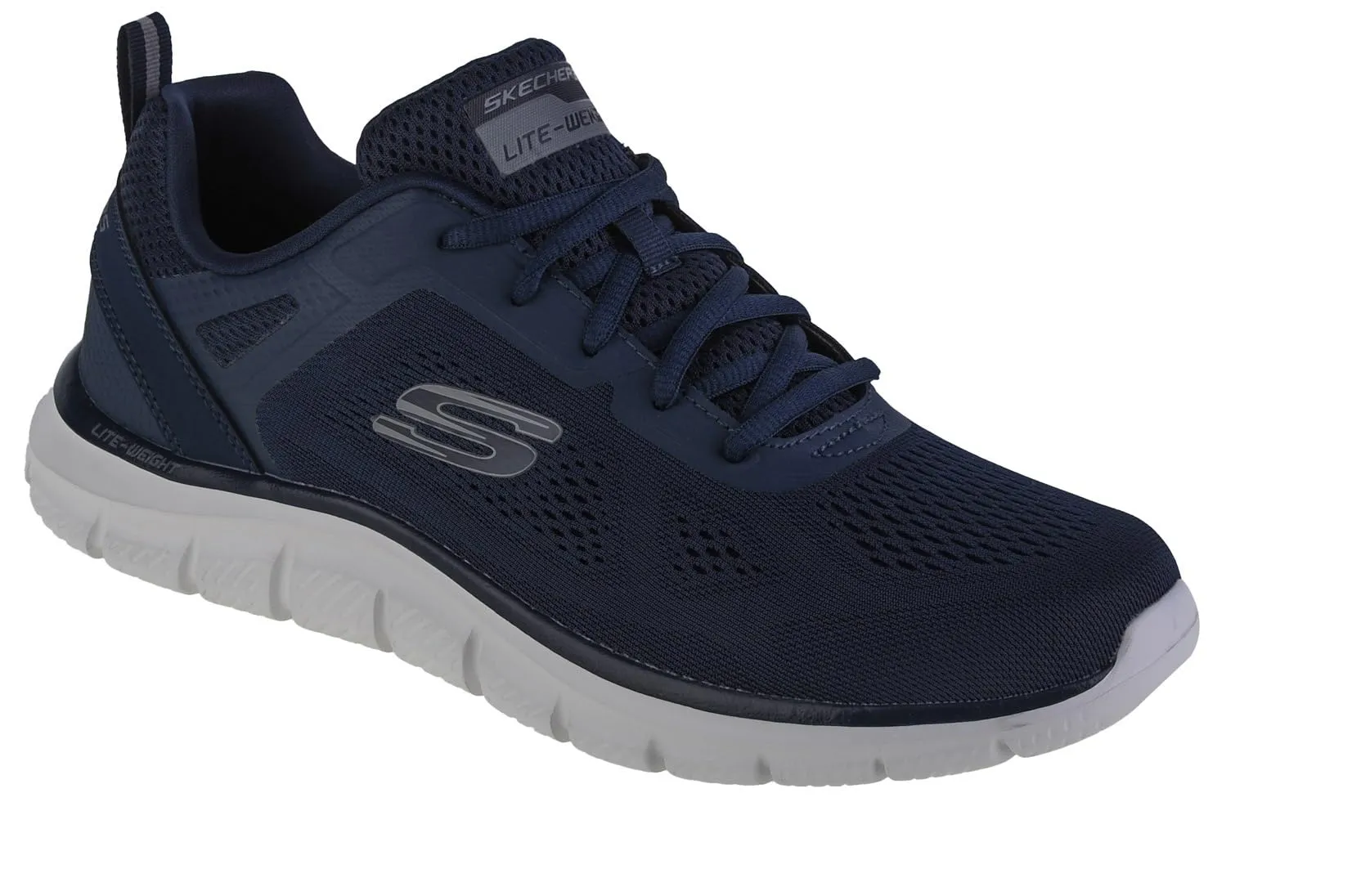 Skechers Track Broader, Scarpe sportive Uomo, Navy Mesh Pu, 42 EU