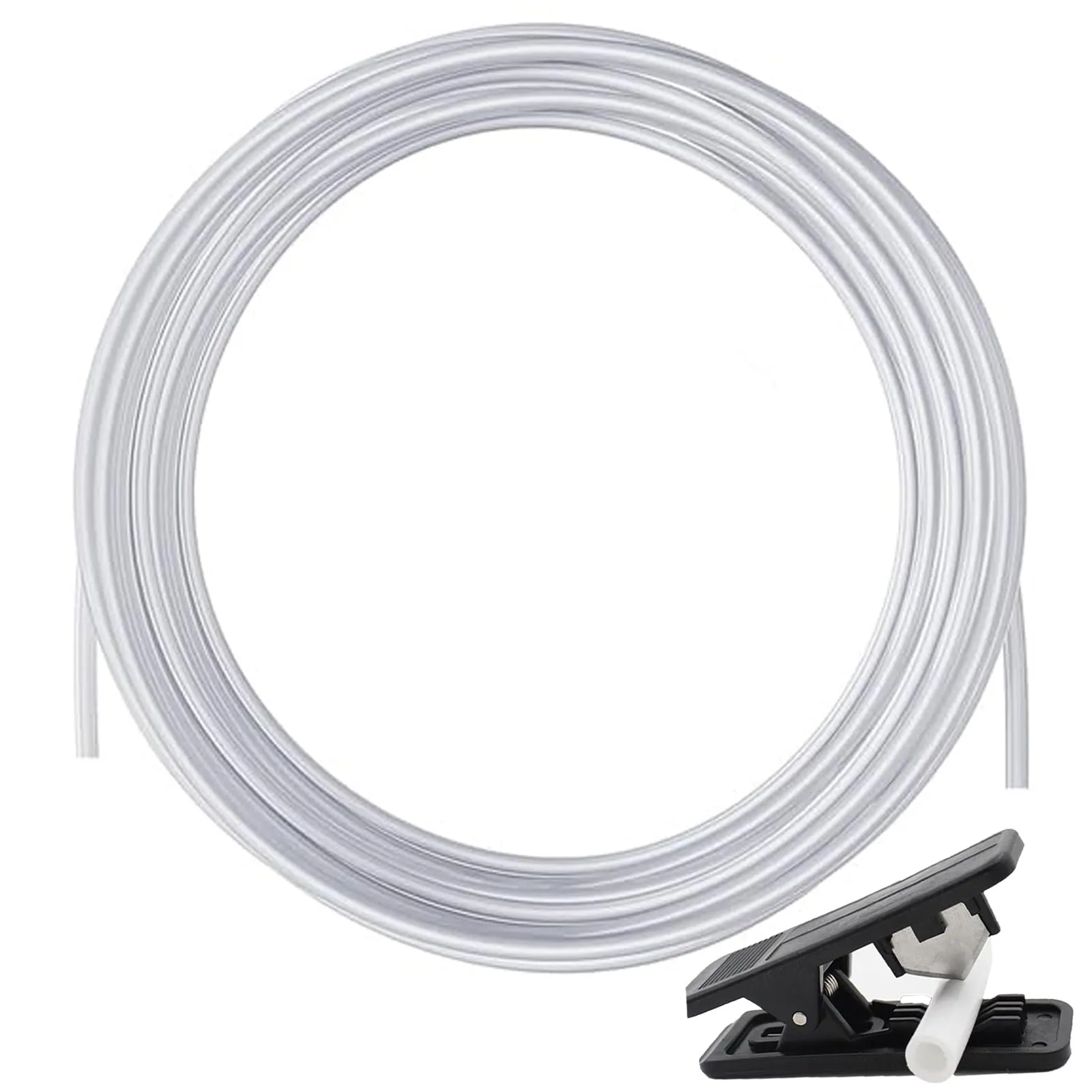 PTFE Teflon Tubo 10M, Pratico Tubo in PTFE, per Stampanti 3D per Bambu Lab A1, A1 Mini, P1P, P1S, X1C, per Creality K1, K1 Max, 2,5 mm ID x 4 mm OD, per Stampa 3D da 1,75mm, Trasparente